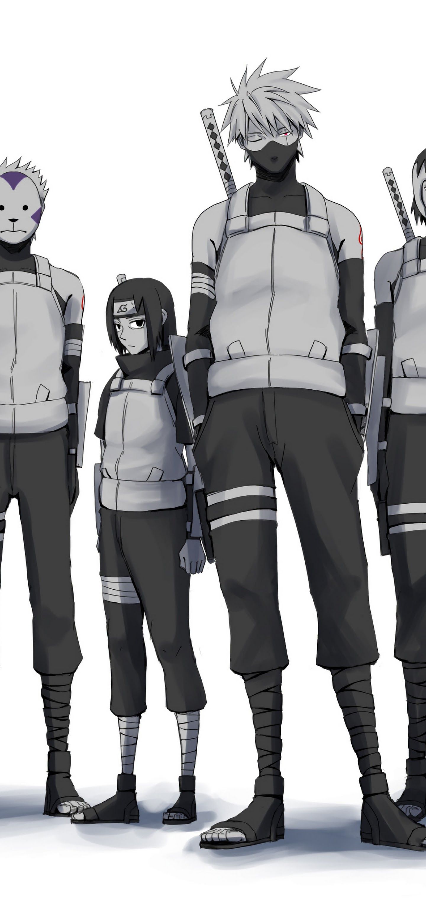 Squadra ANBU Kakashi Naruto, 1440x3120 Verticale, POCO