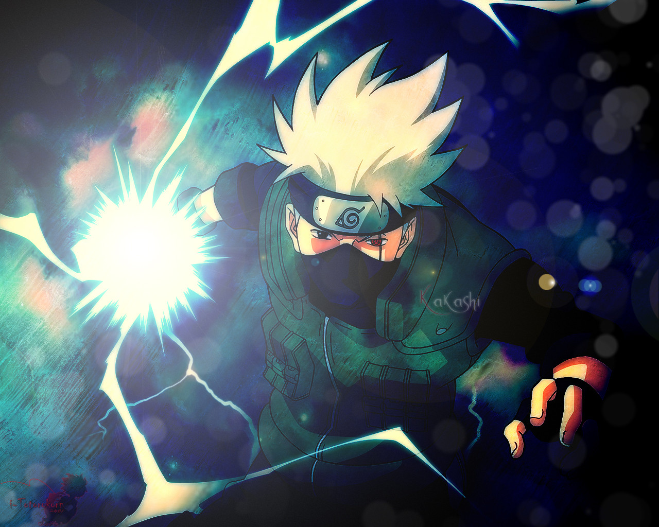 Kakashi Hatake Chidori Naruto, 1280x1024 HD, Desktop