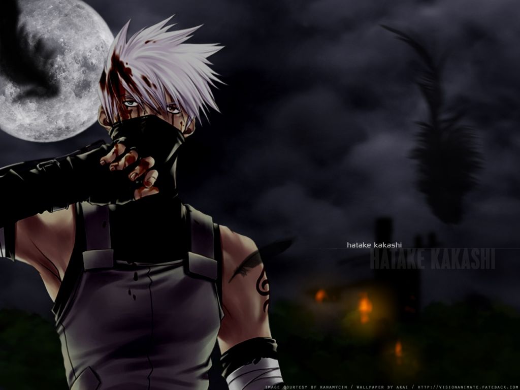 Kakashi ANBU Naruto notturno, 1024x768 HD, iMac