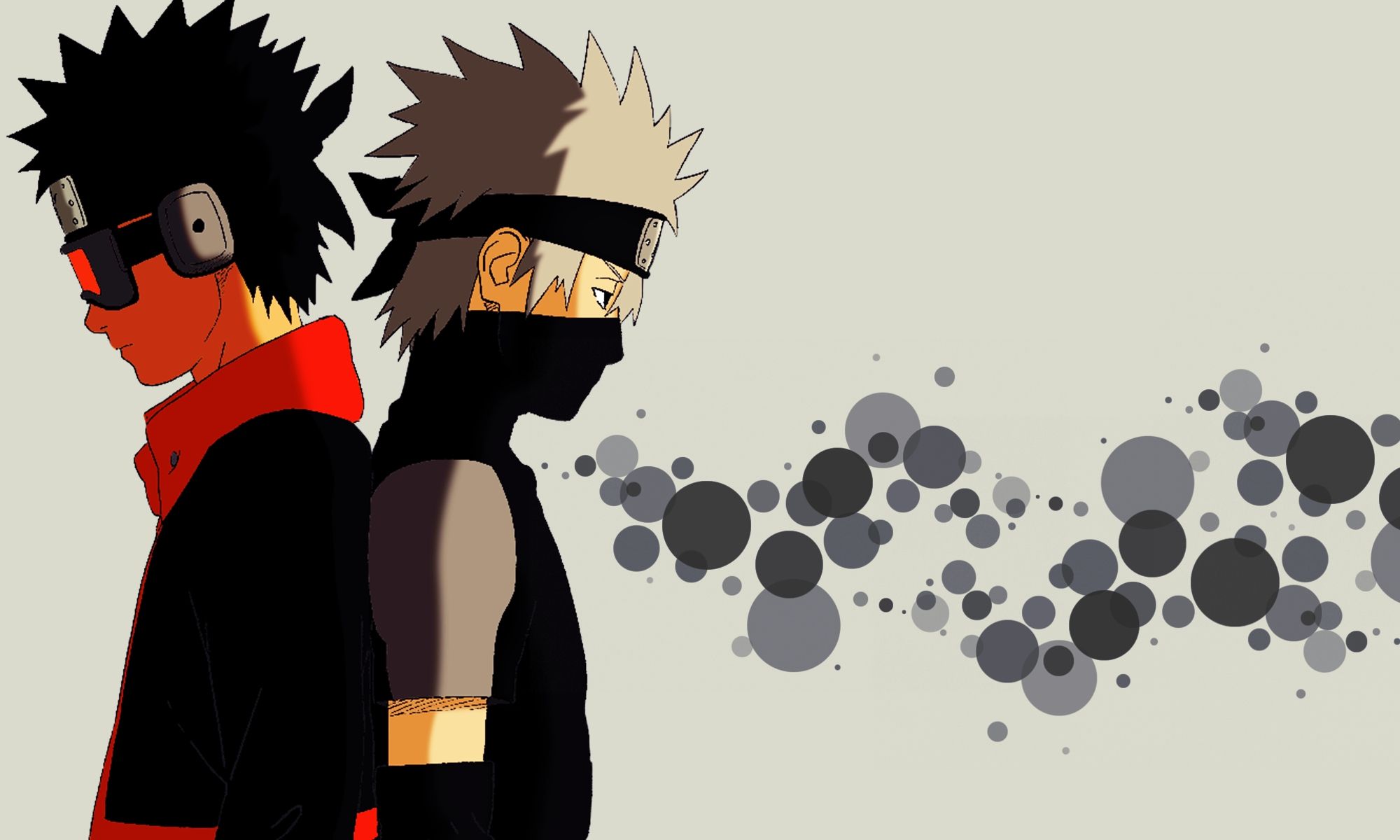 Kakashi e Obito, Naruto, ninja copiatore, 2000x1200 Hi-Res, Desktop