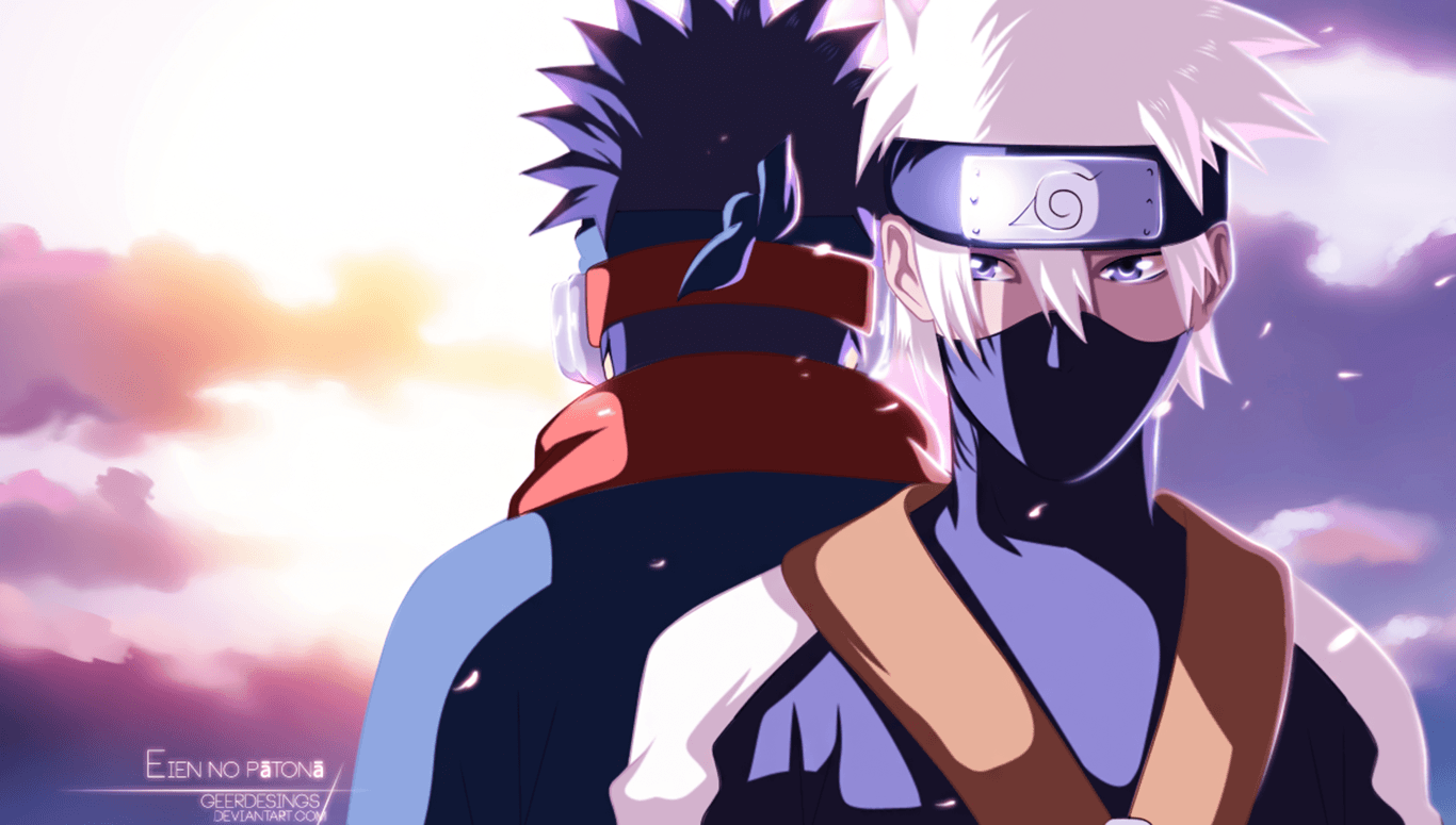 Kakashi Hatake e Obito Uchiha Naruto, 1366x775 720p, iMac