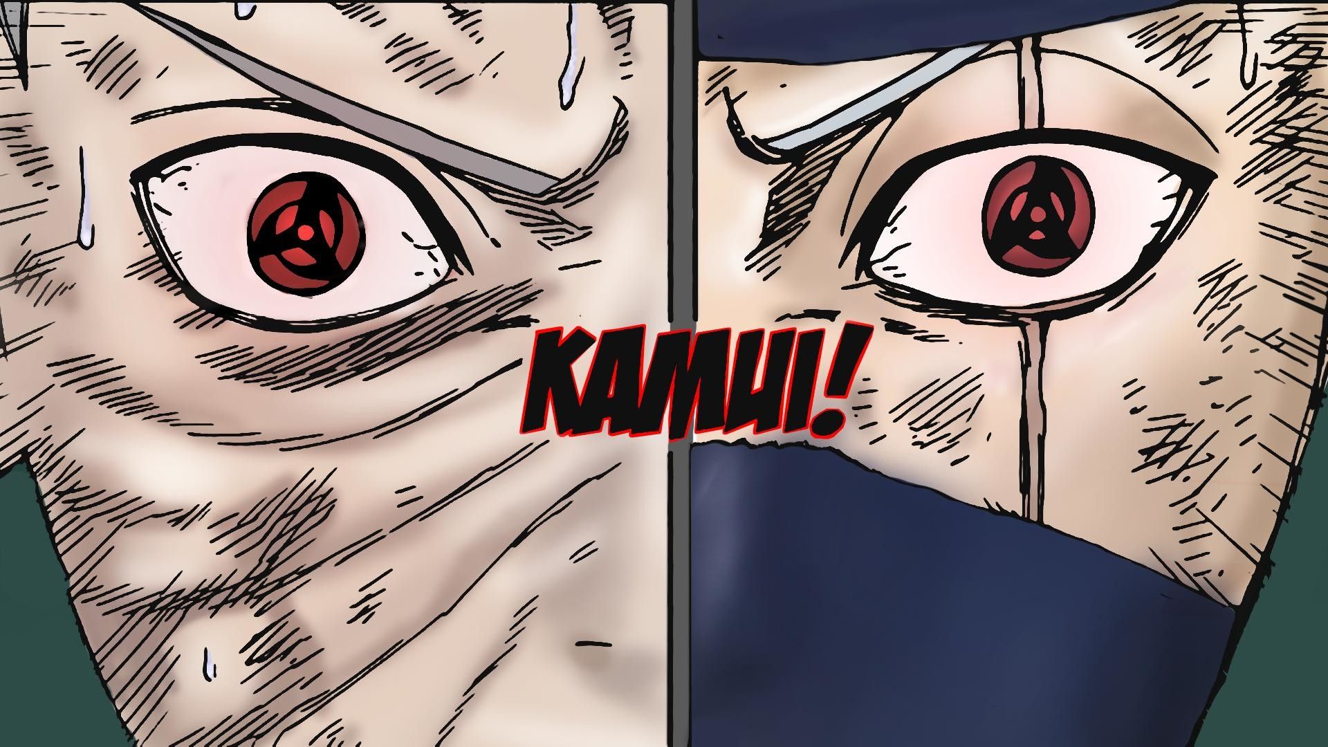 Kakashi e Obito Sharingan, 1920x1080 Full HD, Laptop