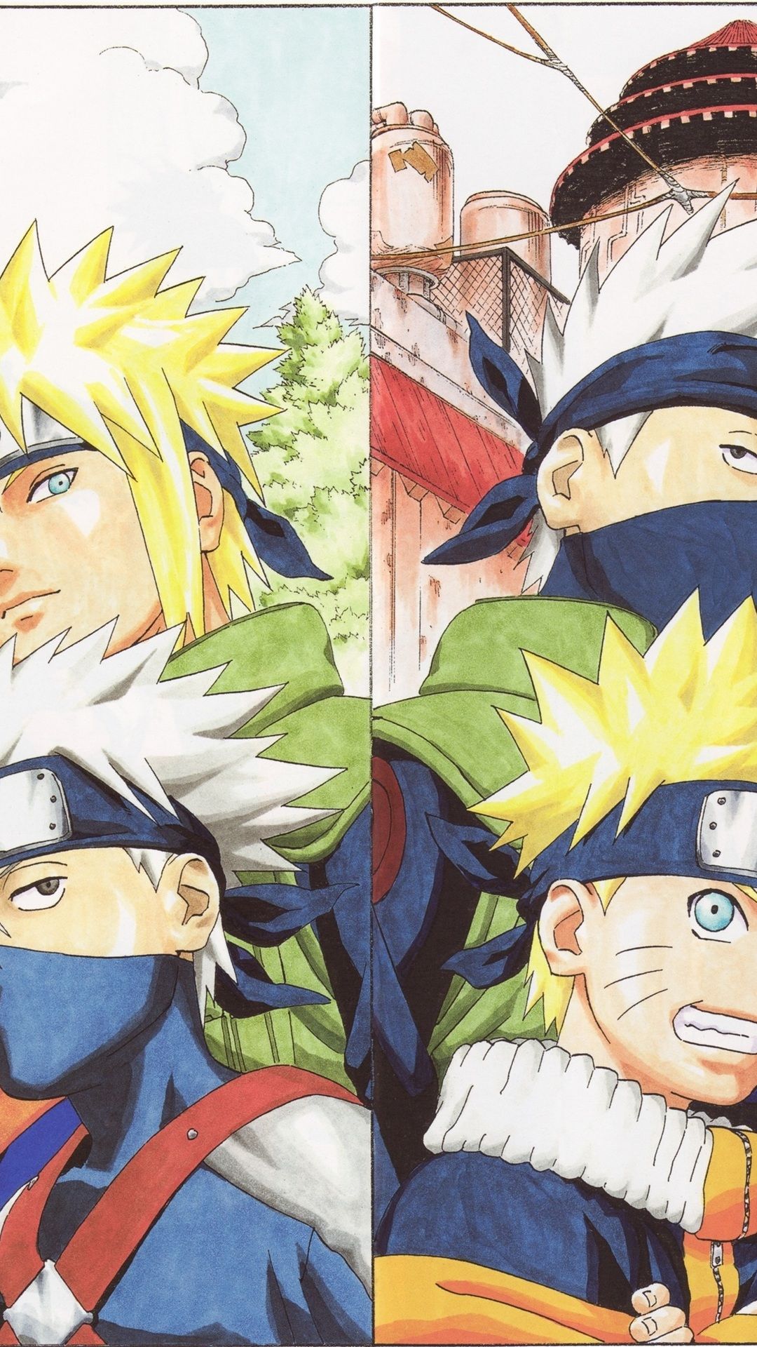 Kakashi e Obito, Naruto, 1080x1920 Full HD Verticale, Samsung Galaxy