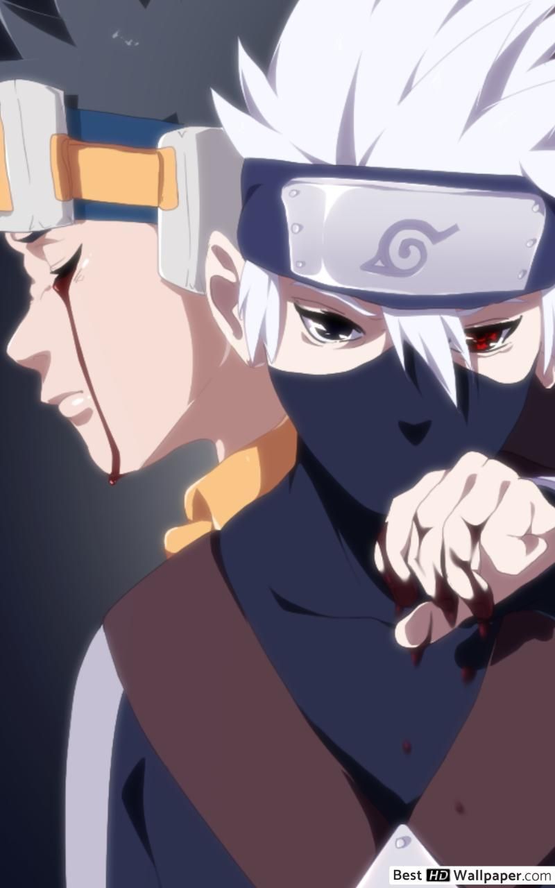 Kakashi e Obito Naruto, 800x1280 Full HD Verticale, iPhone