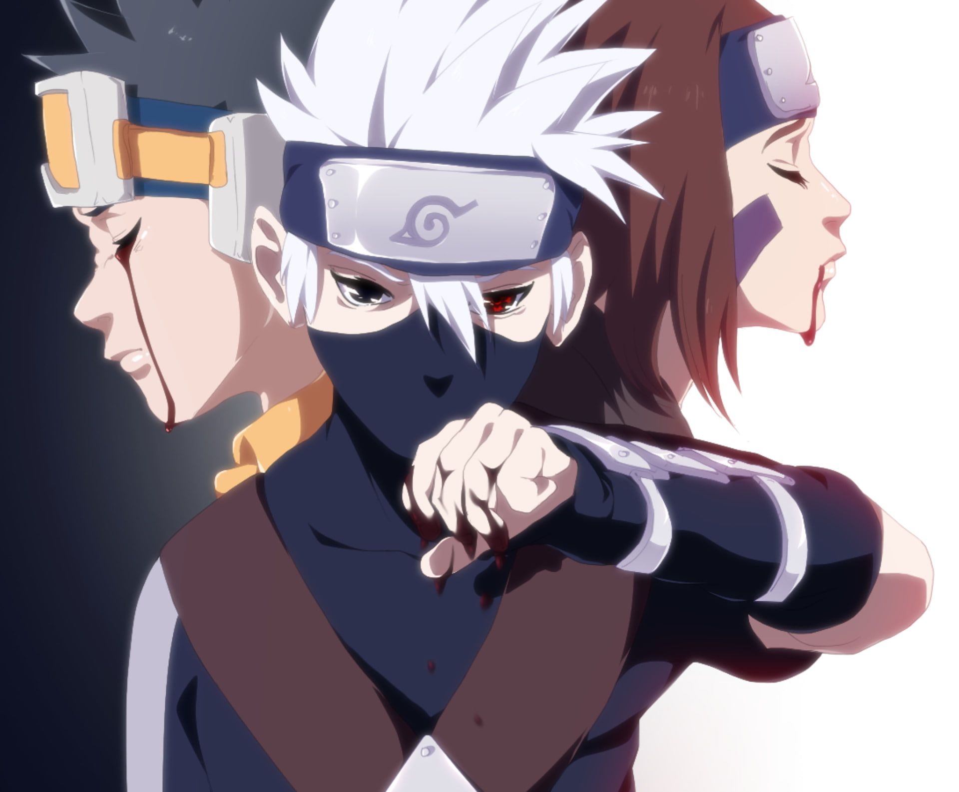 Kakashi, Obito e Rin, Naruto, 1920x1586 WUXGA, PC