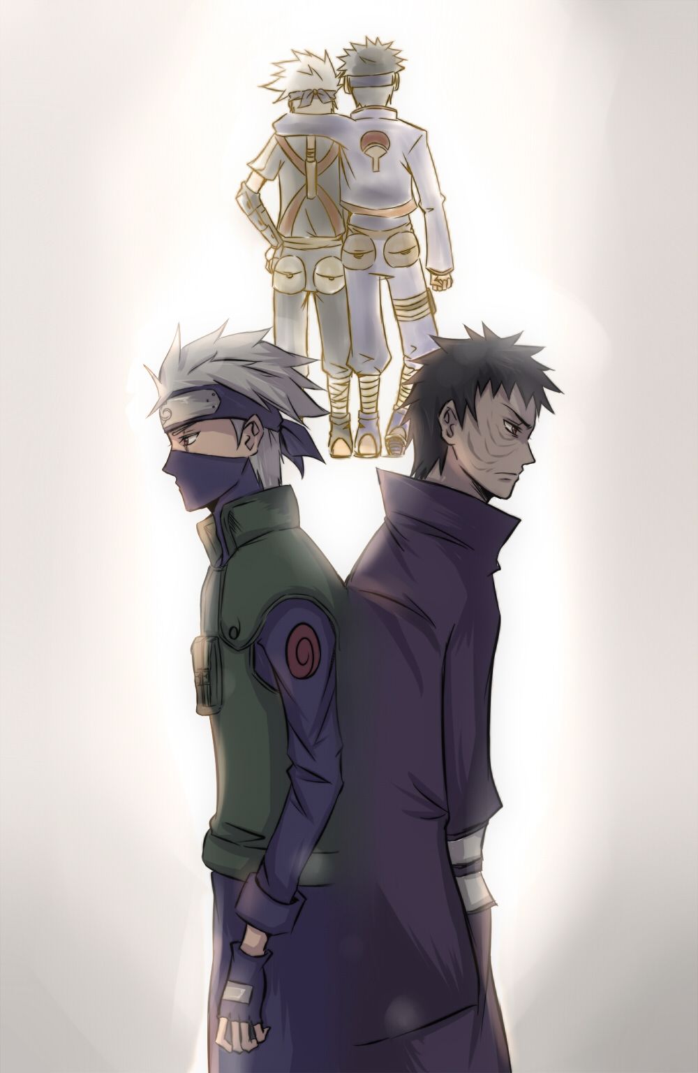 Kakashi e Obito Naruto, 1000x1536 Full HD Verticale, Smartphone