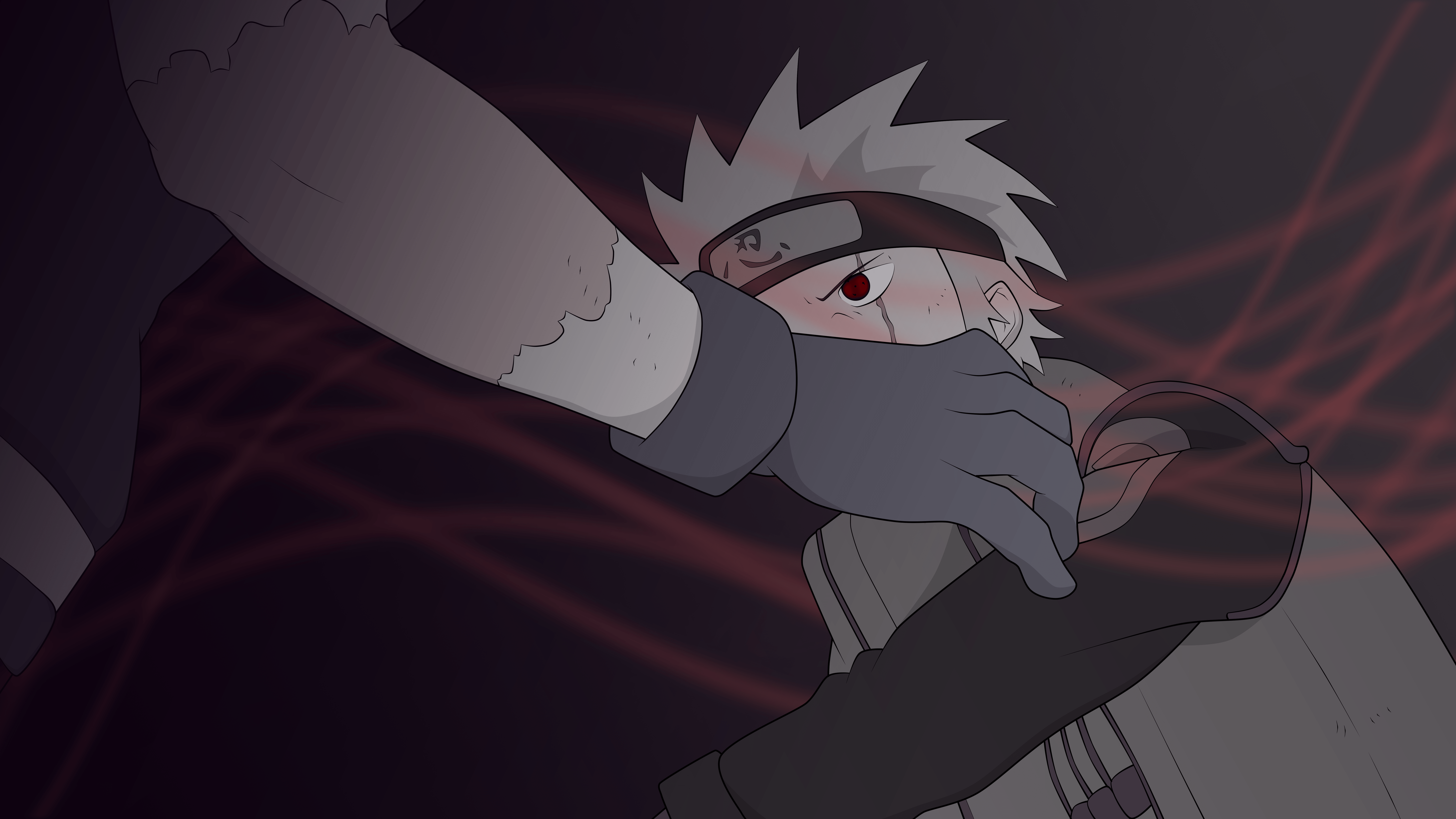 Kakashi vs Obito Naruto, 7680x4320 4K Ultra HD, Monitor 4K