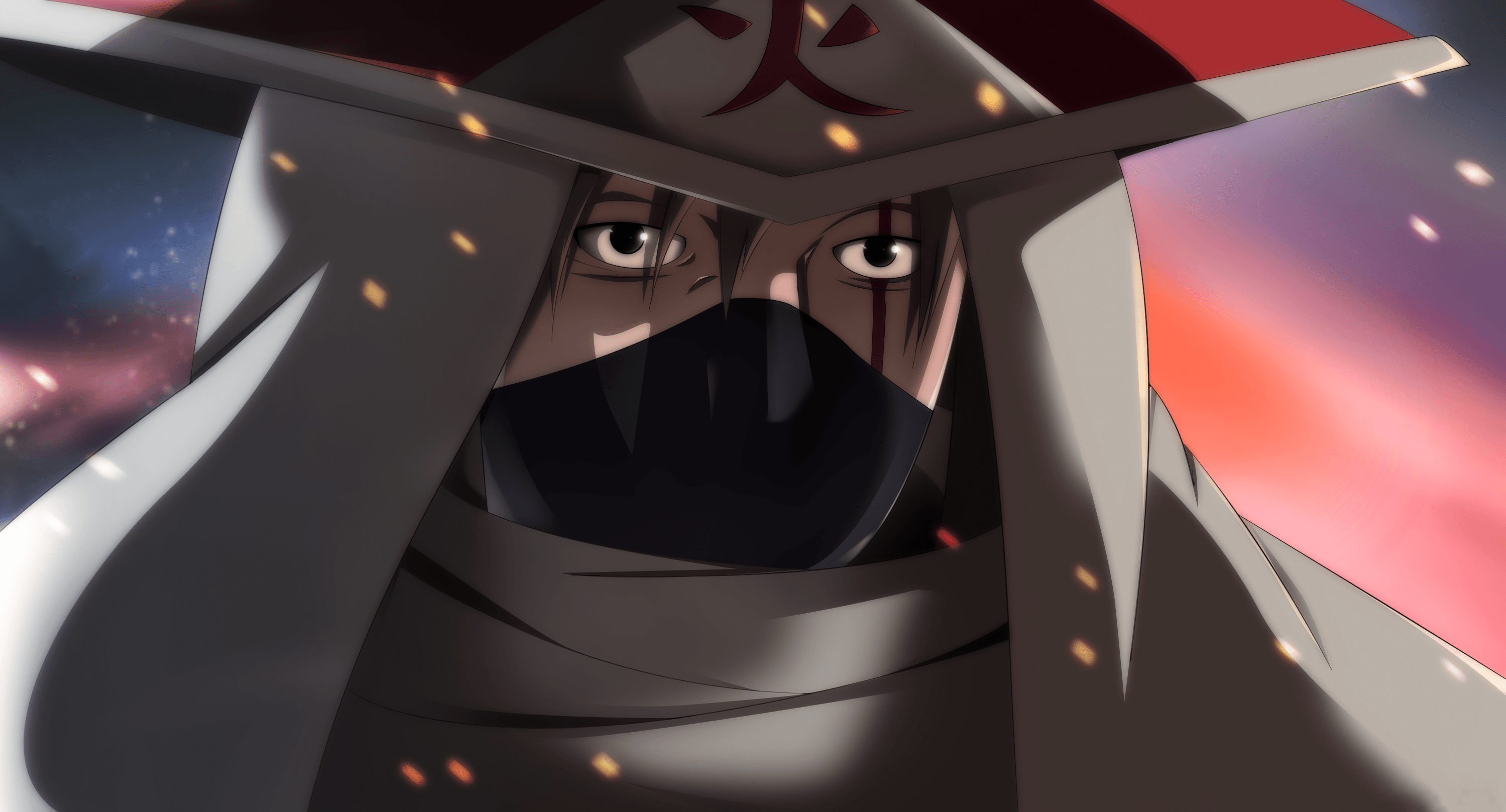 Kakashi Hokage con maschera, Naruto, 2999x1617 2K, PC