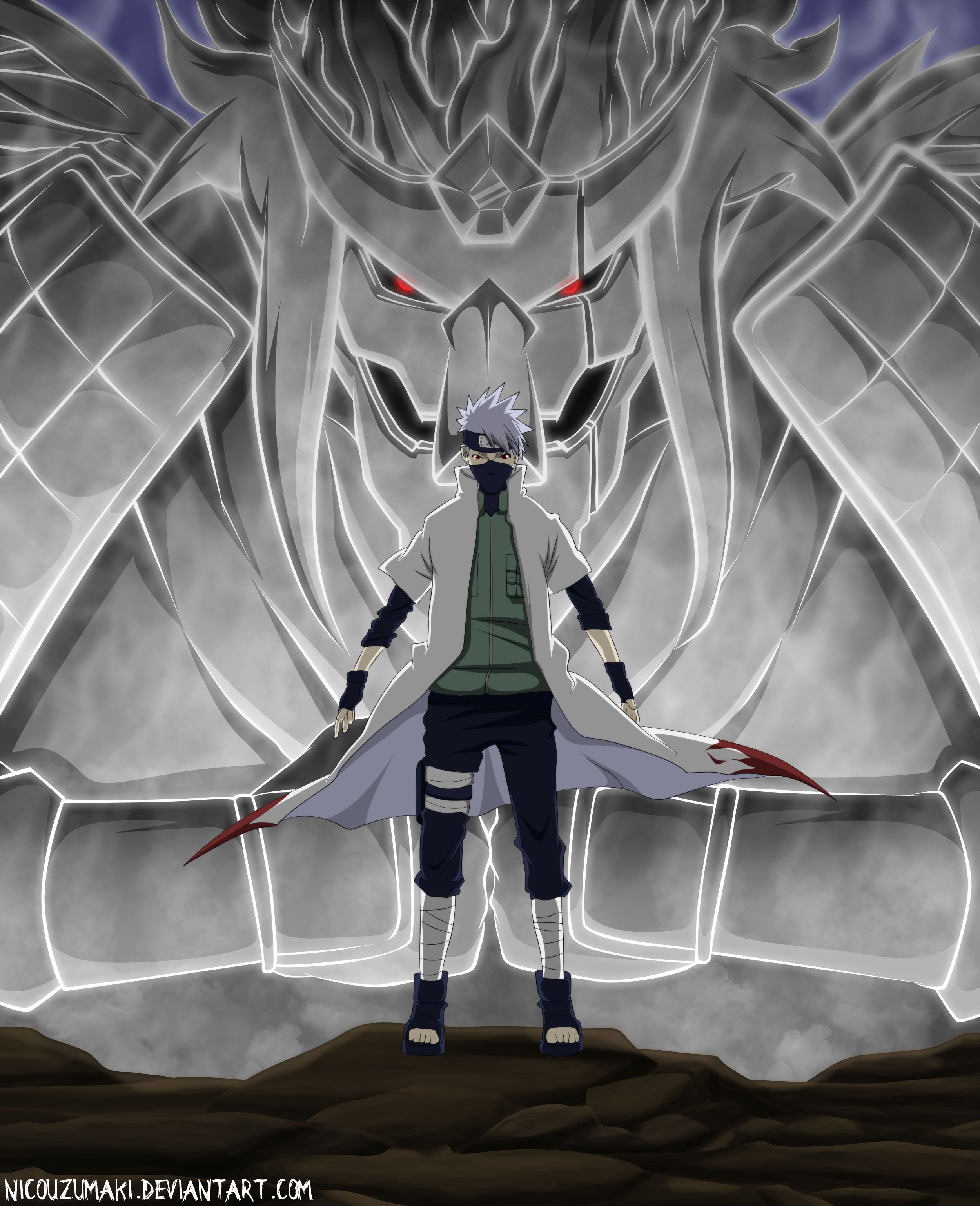 Kakashi Hokage con Susanoo, 2500x3075 Full HD Verticale, iPhone