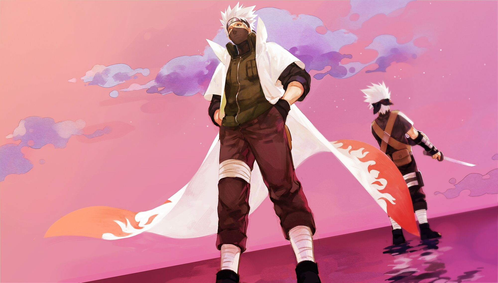 Kakashi Hokage mantello Naruto, 2000x1138 2K, PC