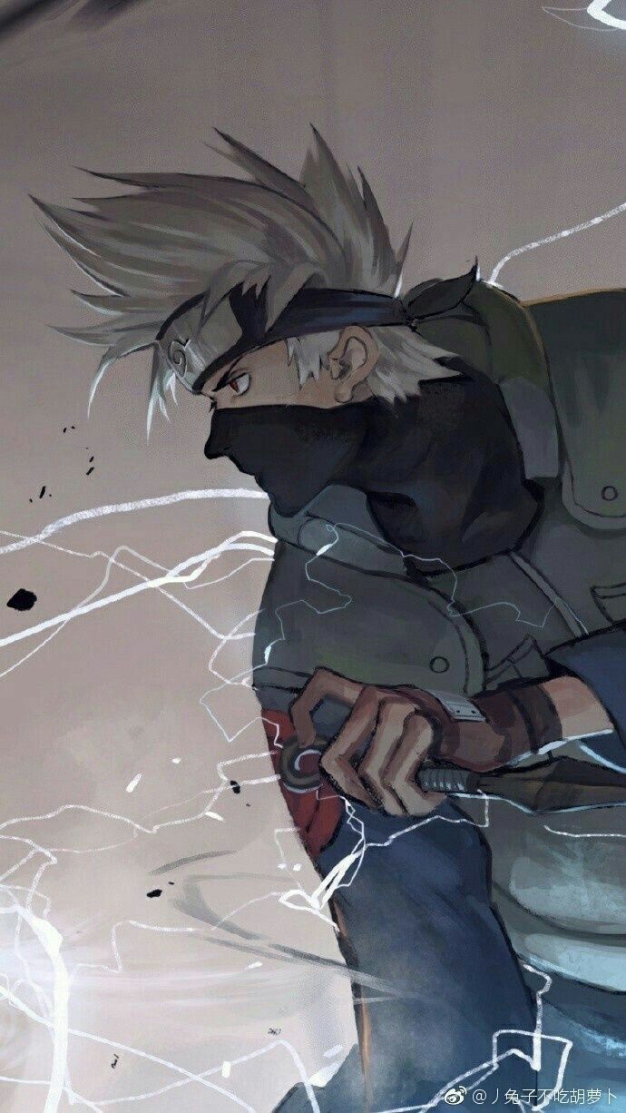 Kakashi Hatake Chidori Naruto, 690x1226 Verticale, Mobile