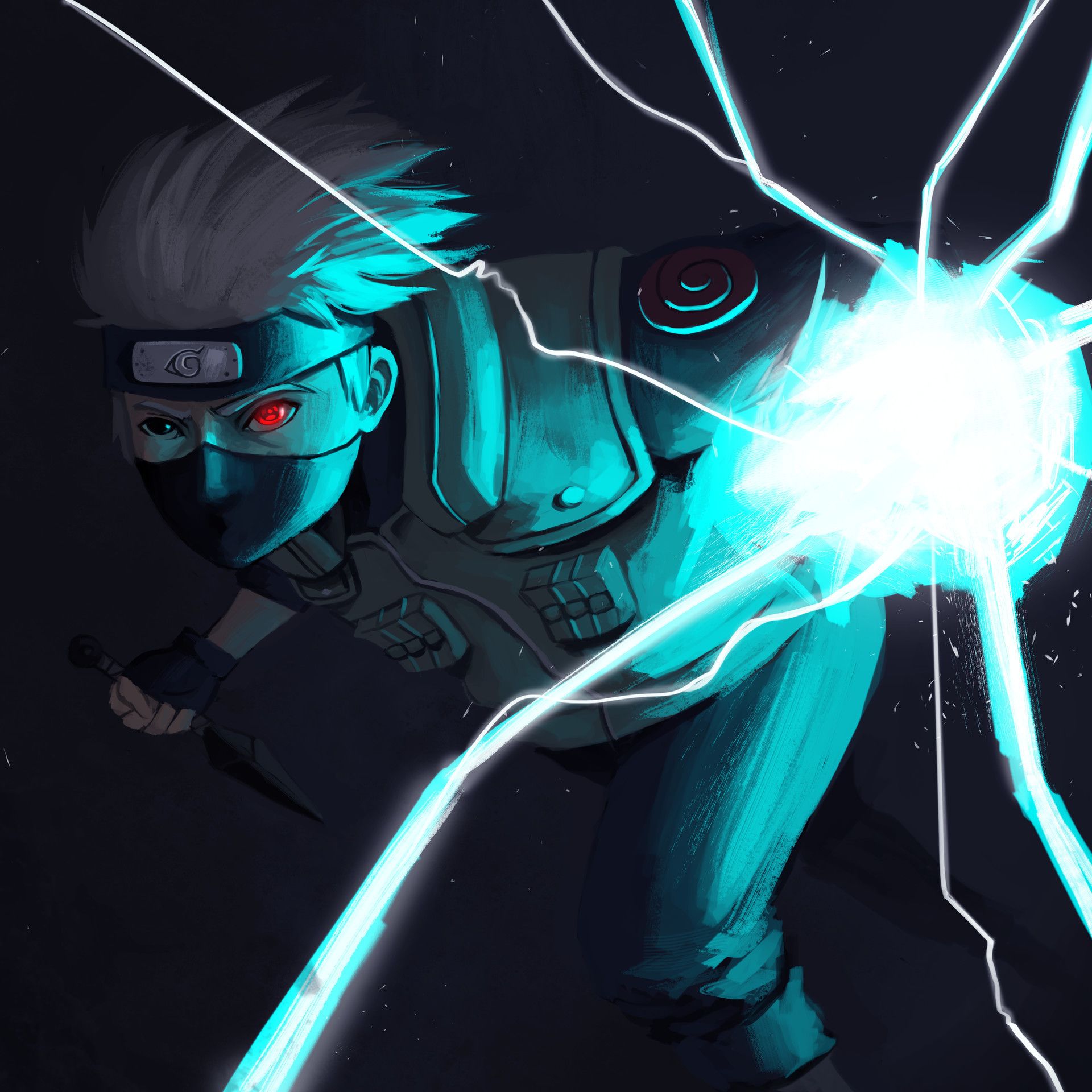 Kakashi Lightning Blade Naruto, ninja, 1920x1920 Full HD+ WUXGA, Desktop