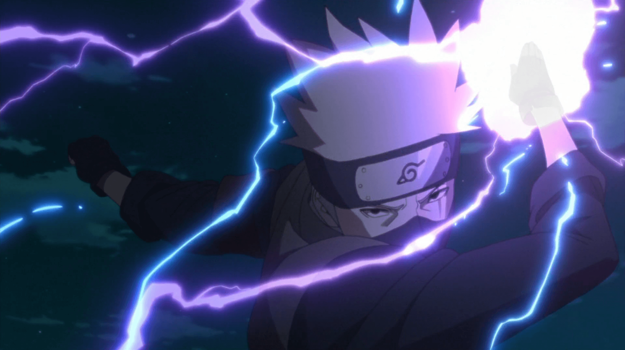 Kakashi Lightning Blade Naruto, Konoha, 2000x1121 alta risoluzione, Desktop
