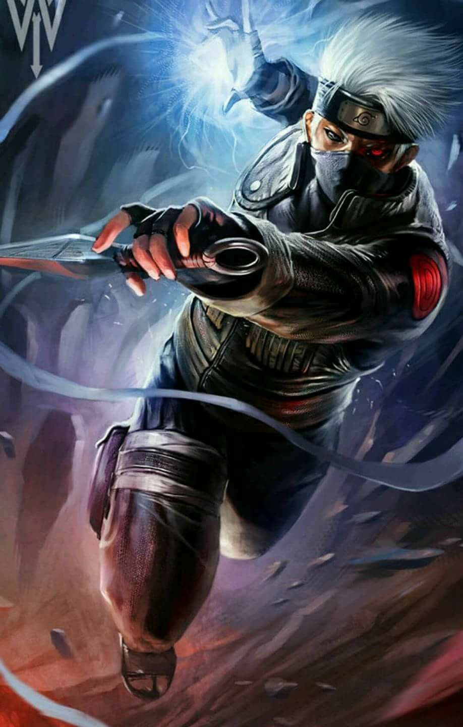 Kakashi Hatake Lightning Blade, 918x1440 Verticale, Mobile
