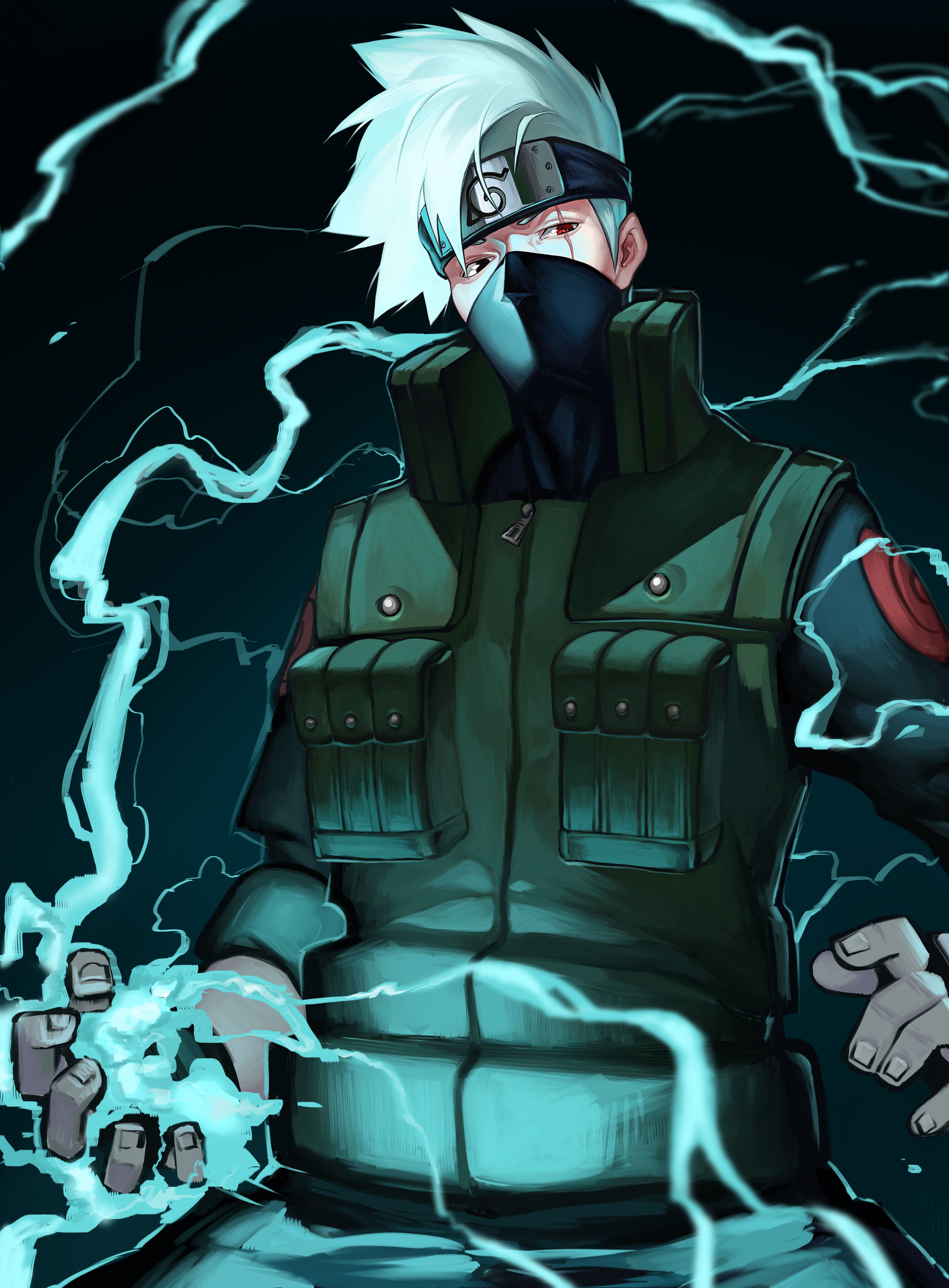 Kakashi Hatake con Lightning Blade, 3450x4680 Full HD Verticale, Smartphone