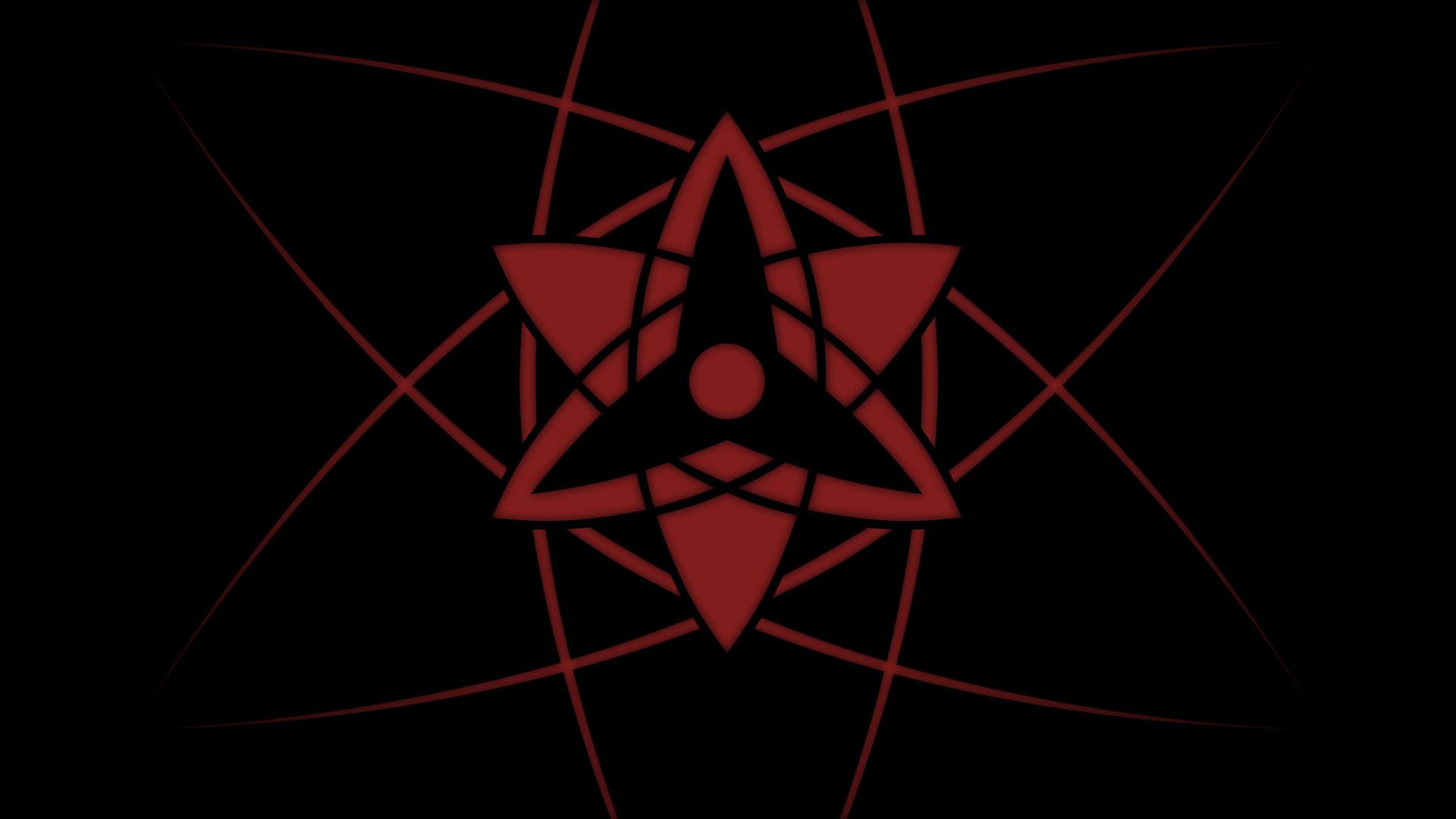 Mangekyou Sharingan rosso simbolo, 1920x1080 1080p, PC