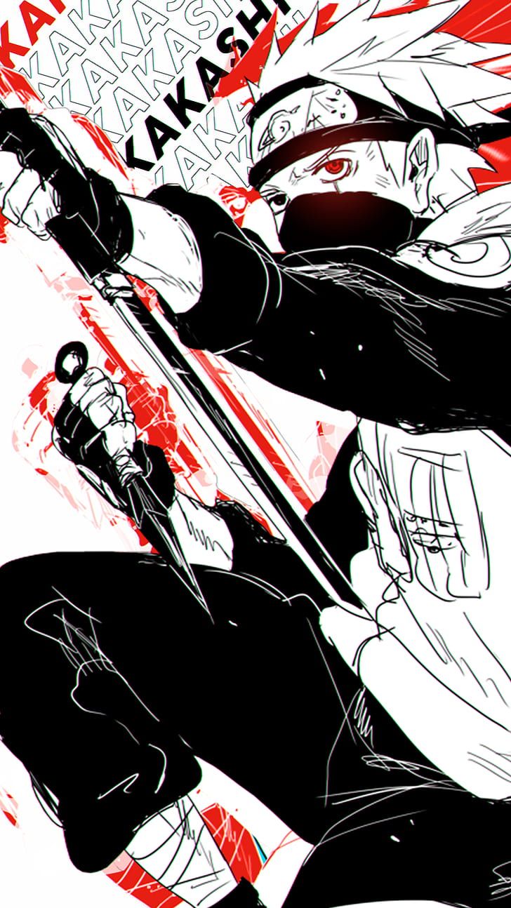 Kakashi Hatake Naruto Chidori, ninja copiatore, 728x1294 Full HD Verticale, Smartphone