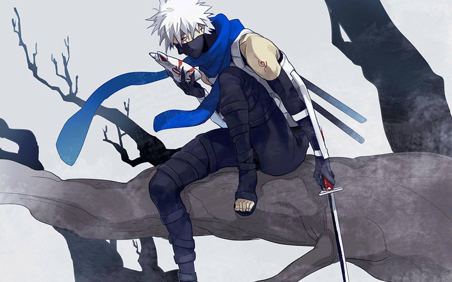 Kakashi Naruto su ramo, 1440x900 HD, PC Desktop
