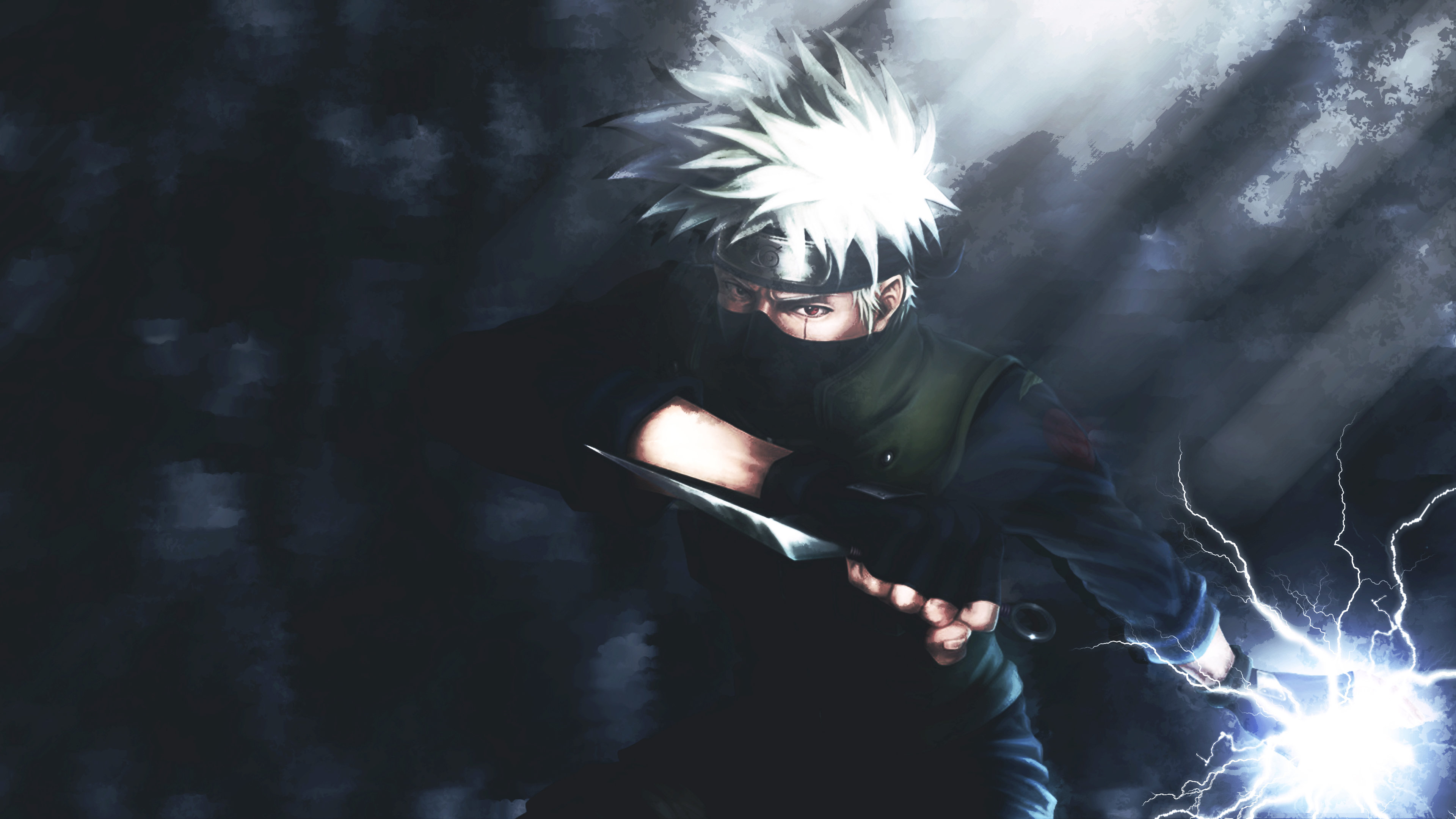Kakashi Hatake con chidori, 3840x2160 Ultra HD, PC