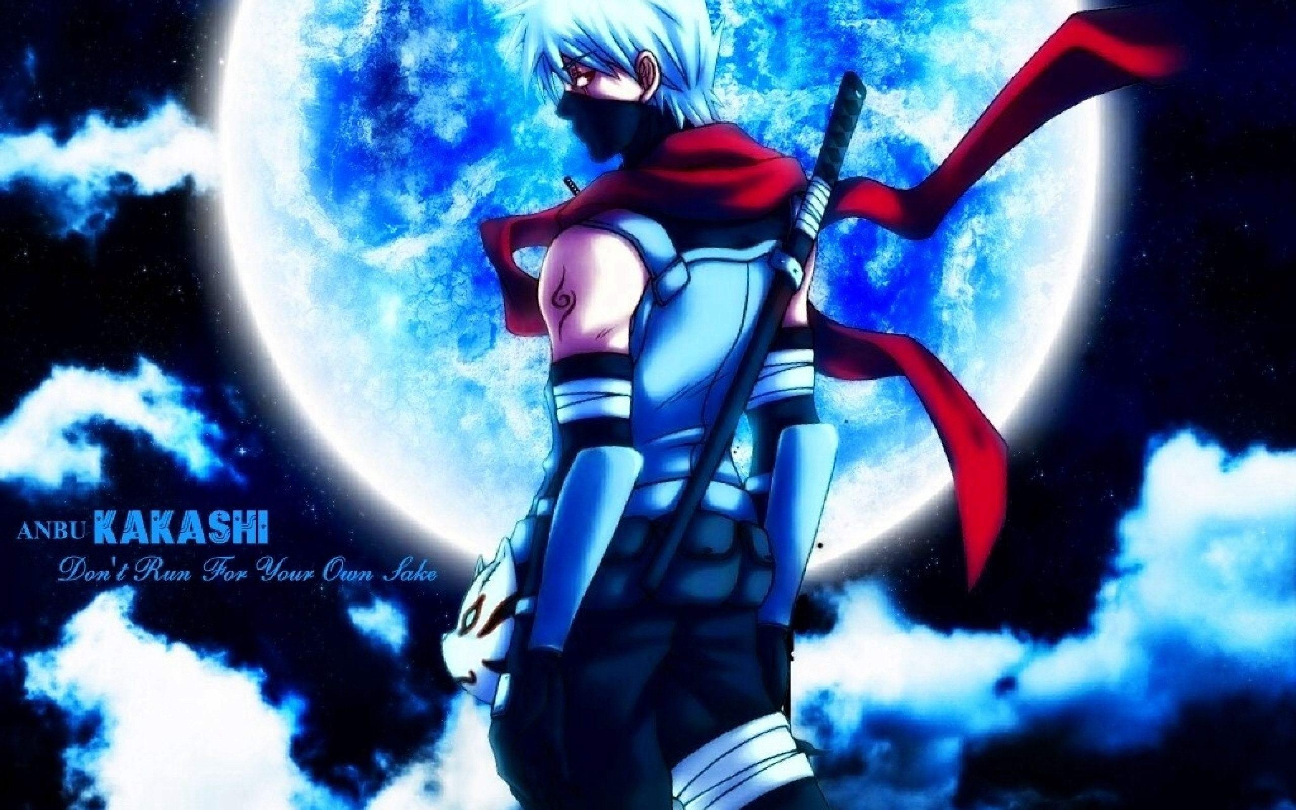 Kakashi Naruto luna blu, 2560x1600 2K, PC