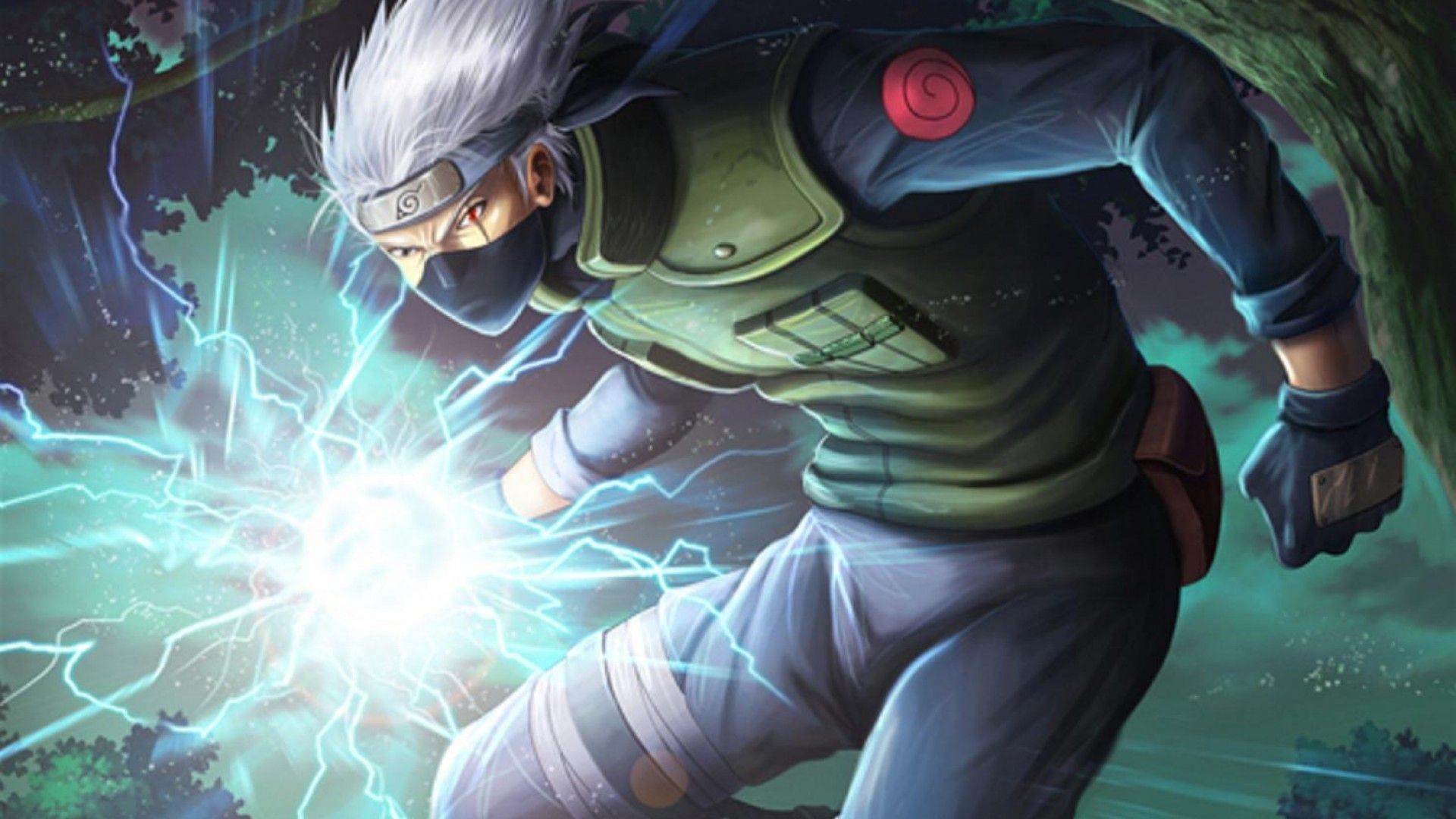 Kakashi Hatake Naruto chidori, 1920x1080 Full HD 1080p, Monitor Gaming