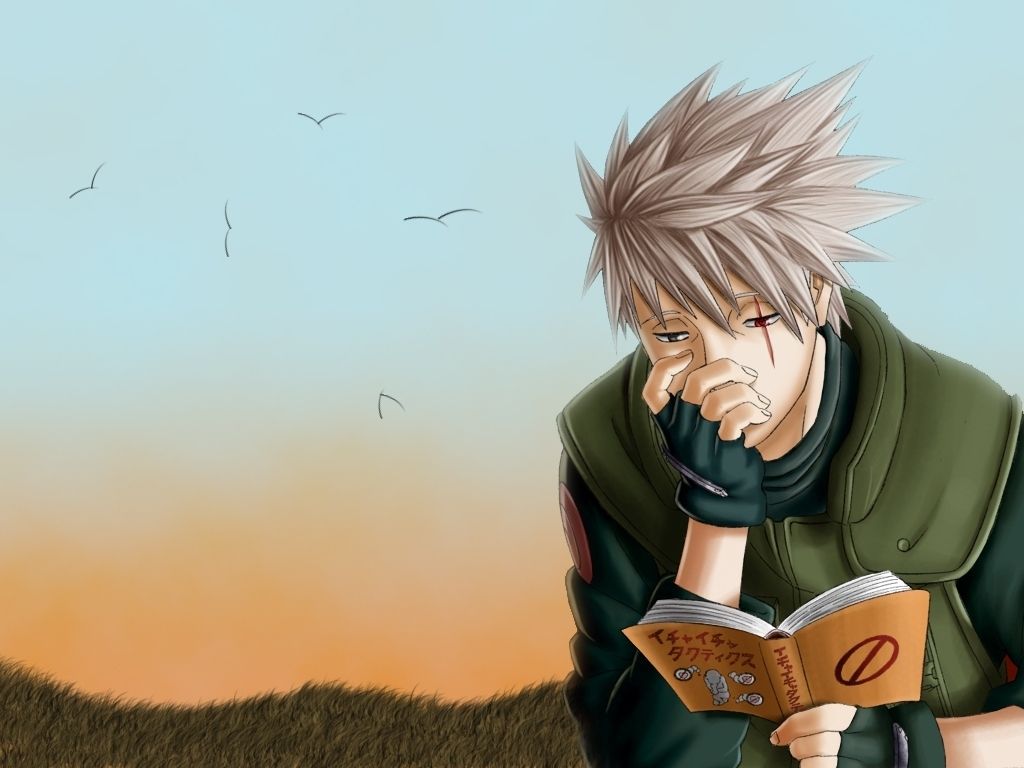 Kakashi Hatake legge libro, Naruto, 1024x768 HD, PC