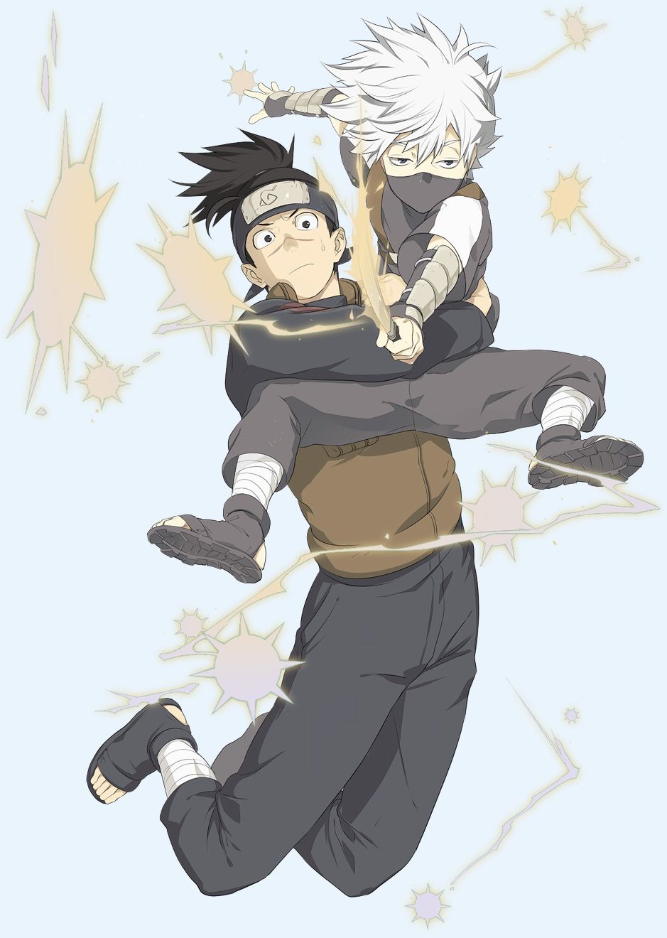 Kakashi bambino e Obito Naruto, 939x1320 Verticale, Android