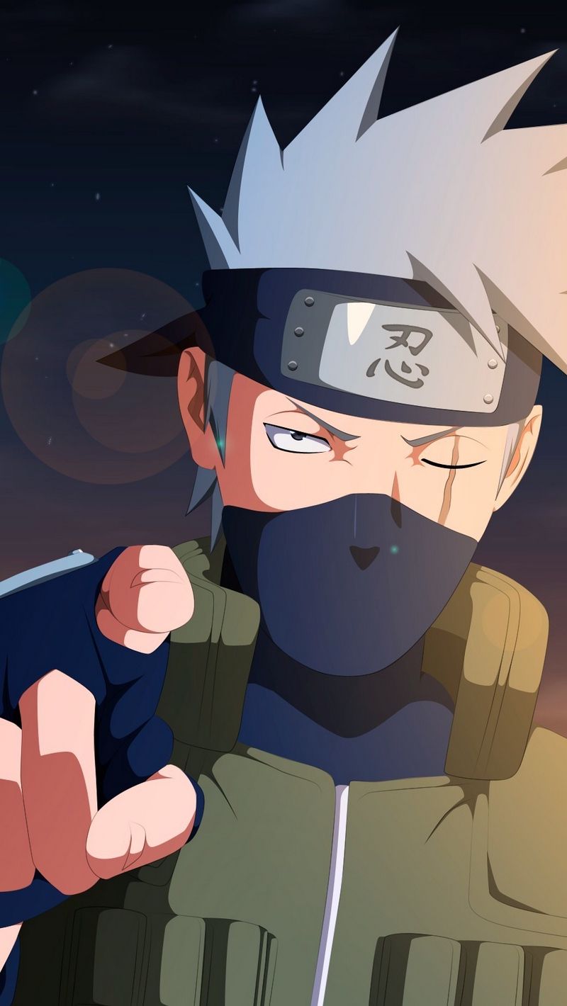 Kakashi Naruto Shippuden anime, 800x1420 Verticale, Mobile