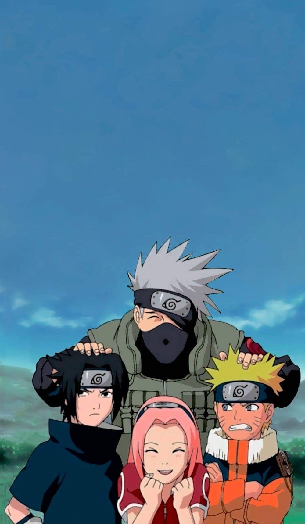 Kakashi e Team 7 Naruto, 1000x1718 Verticale, Mobile