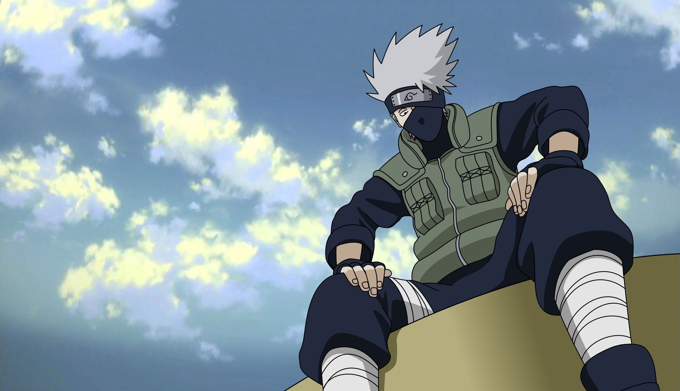 Kakashi Hatake Naruto seduto, 2326x1338 2K, Laptop