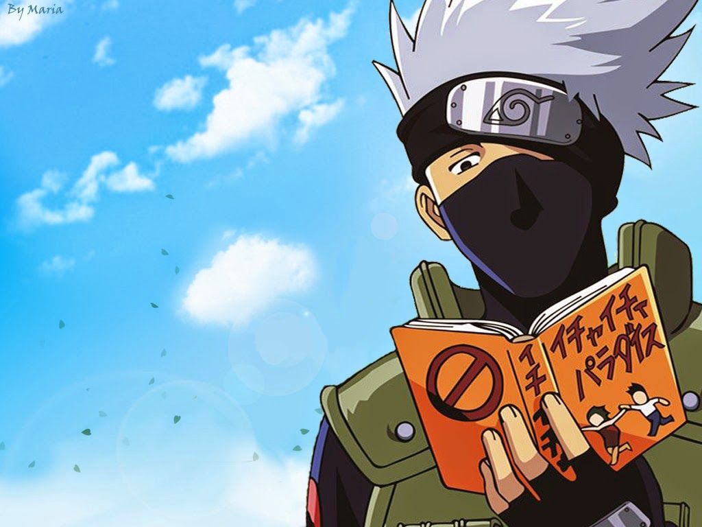 Kakashi Naruto con libro, 1024x768 HD, Laptop