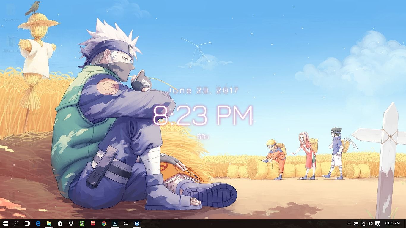 Kakashi Hatake seduto Naruto, 1366x768 HD, Desktop