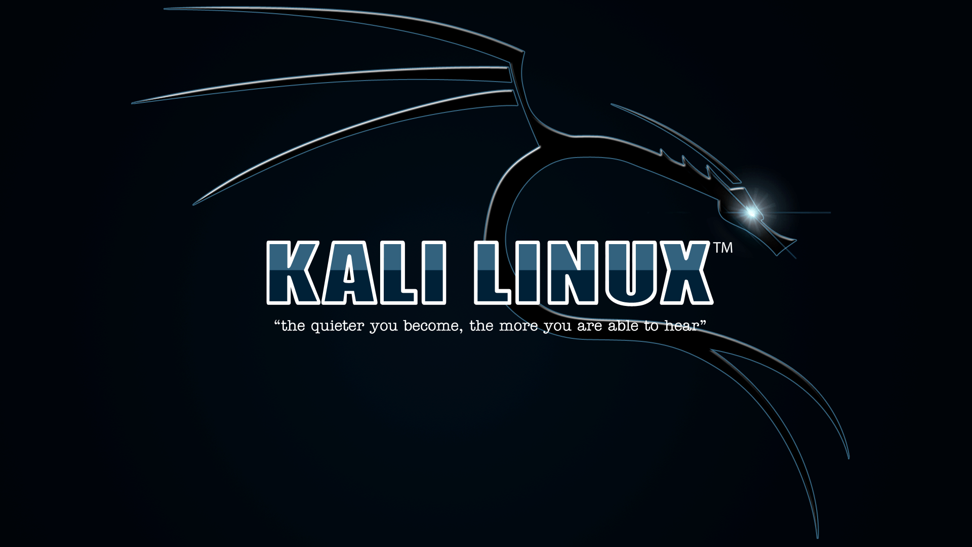 Logo Kali Linux drago sfondo scuro, 1920x1080 Full HD 1080p, Laptop