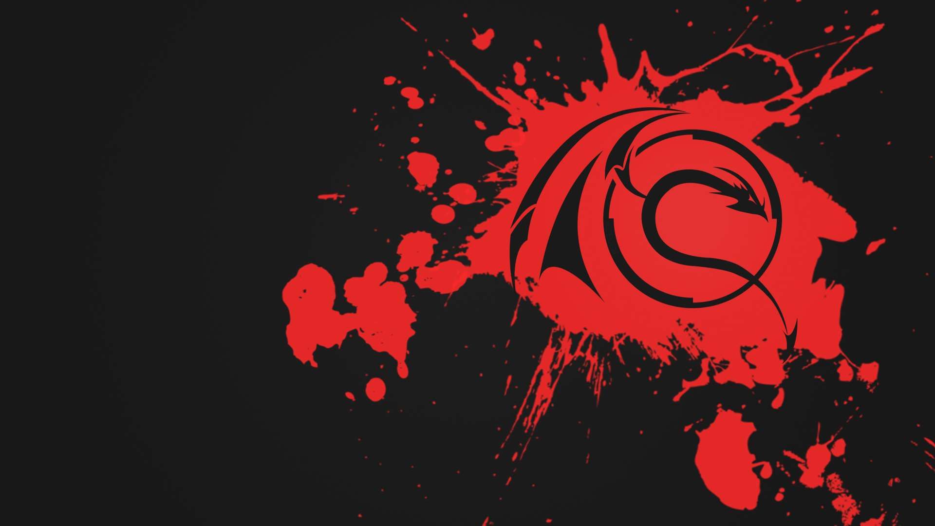Logo drago rosso Kali Linux, 1920x1080 Full HD, Laptop