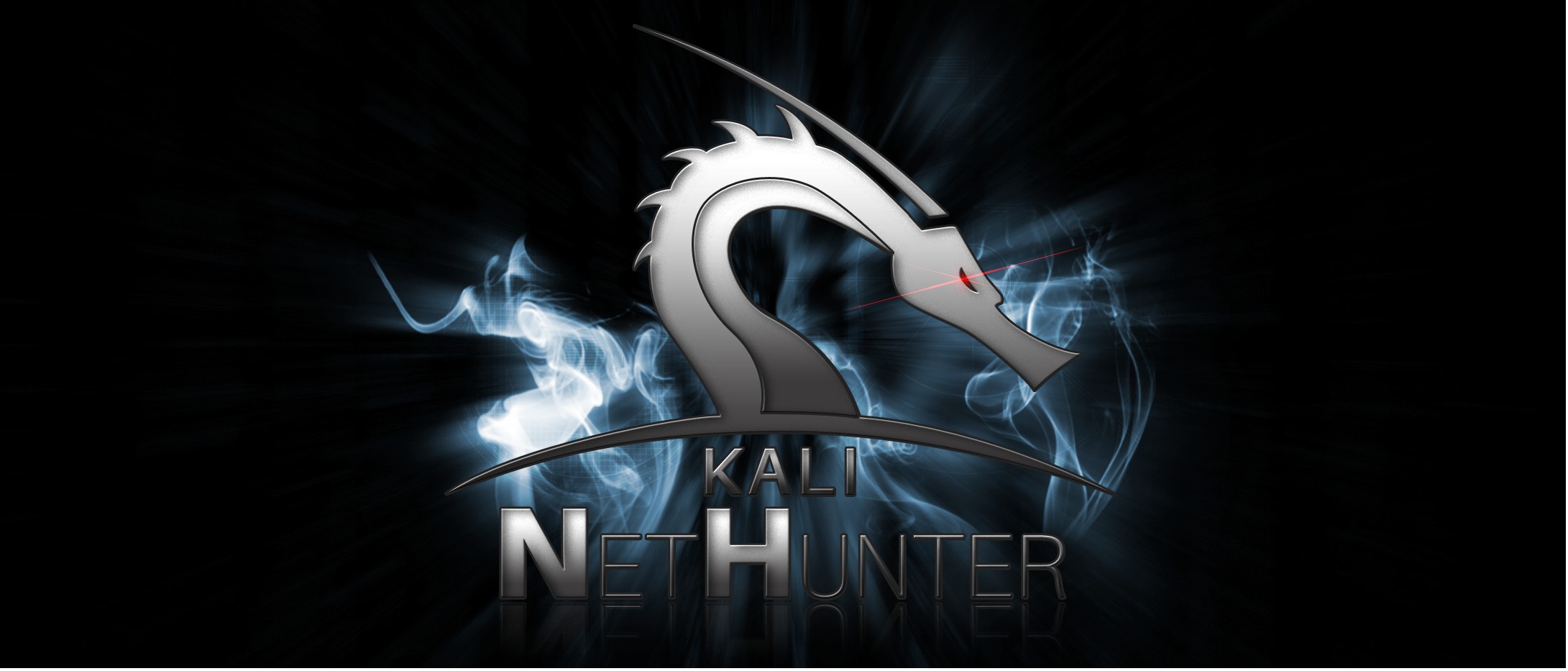 Logo drago Kali NetHunter, 2181x933 Panoramico, Dual Screen
