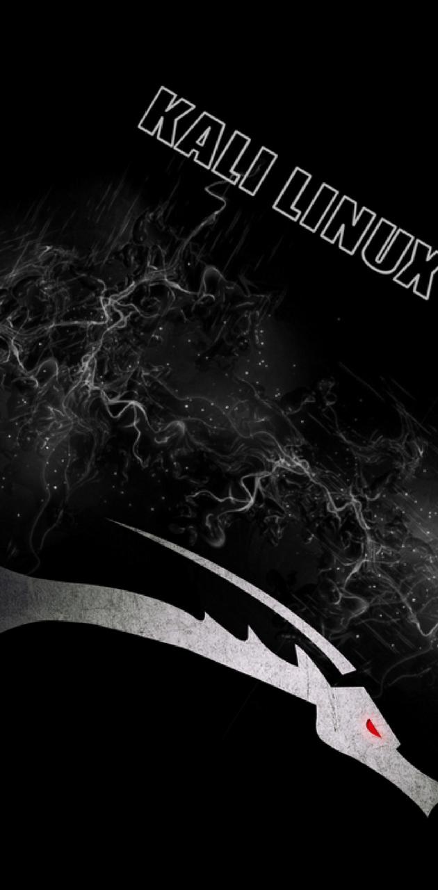 Logo Kali Linux drago fumo, 630x1280 Full HD Verticale, iPhone