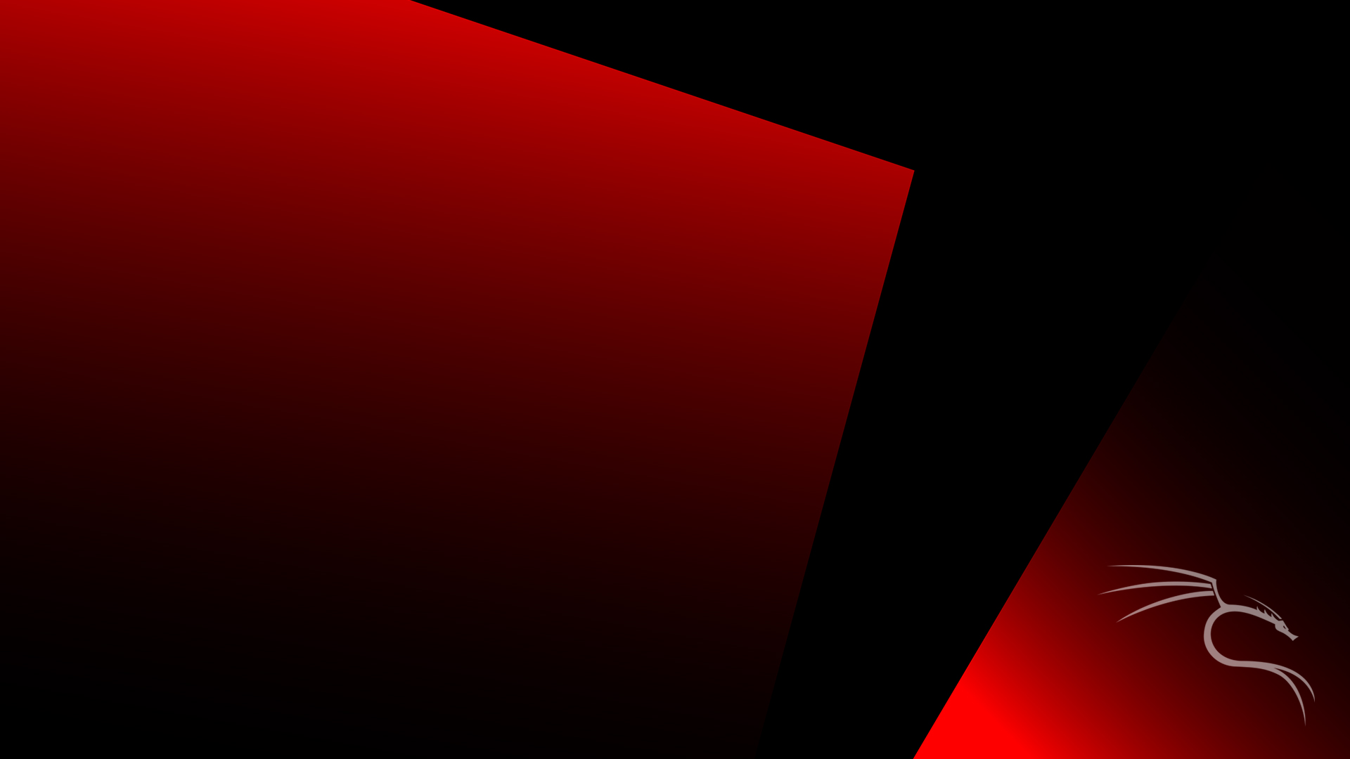 Logo Kali Linux rosso nero, 1920x1080 Full HD, PC