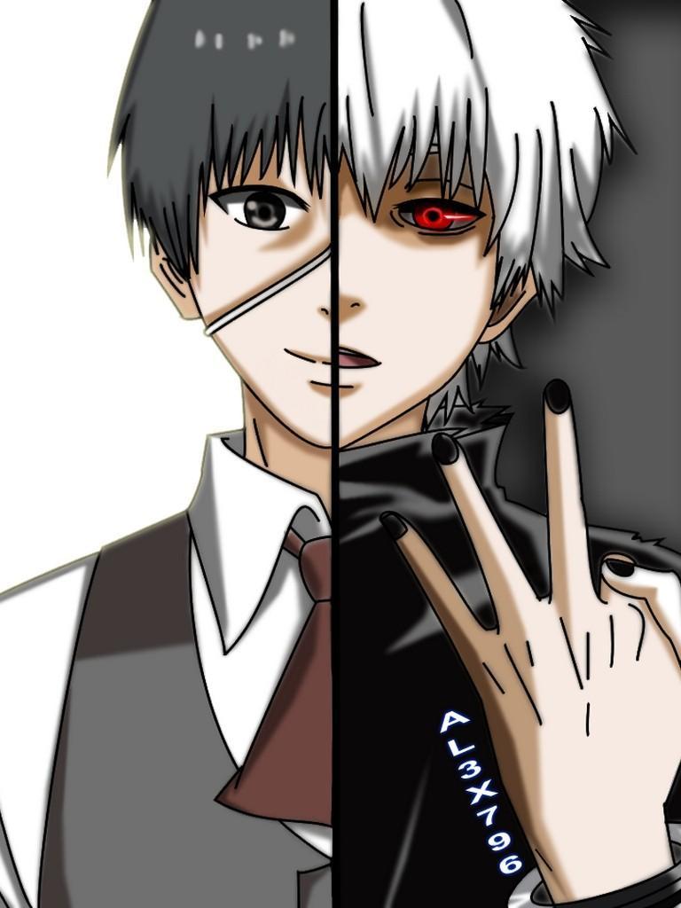 Ken Kaneki Tokyo Ghoul, 768x1024 Verticale, Mobile