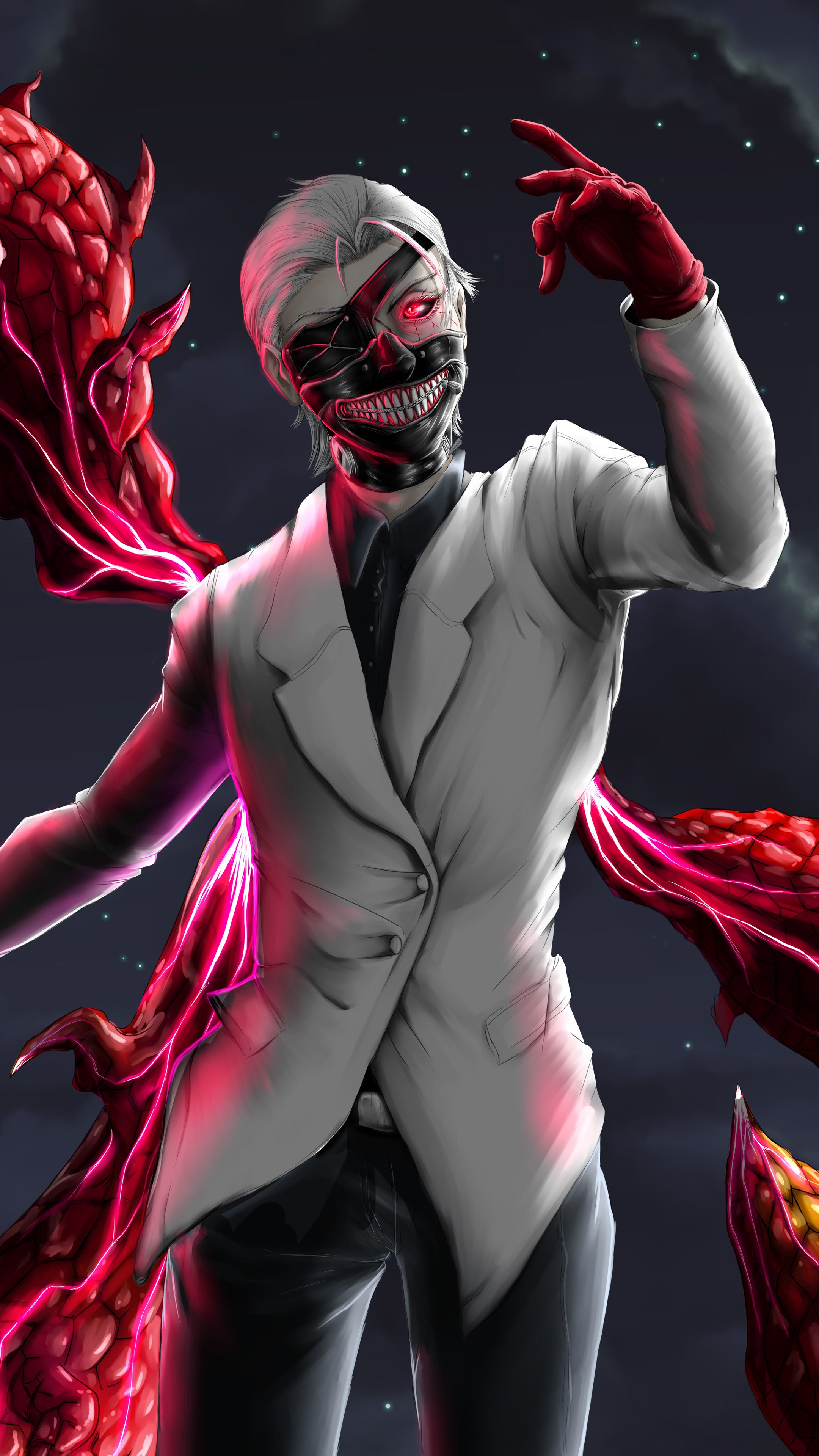 Kaneki Ken Tokyo Ghoul kagune, 2160x3840 Verticale, Telefono