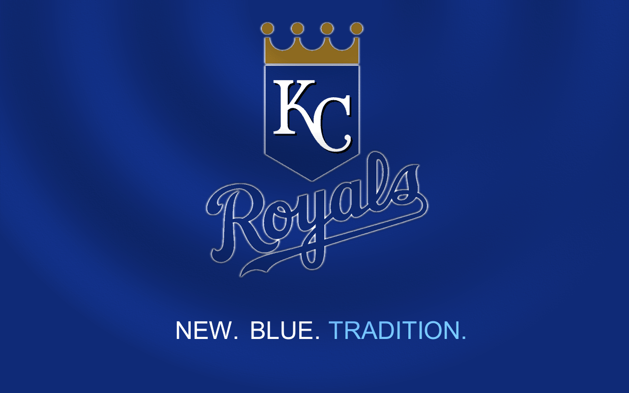 Logo Kansas City Royals blu, 1280x800 720p, Laptop