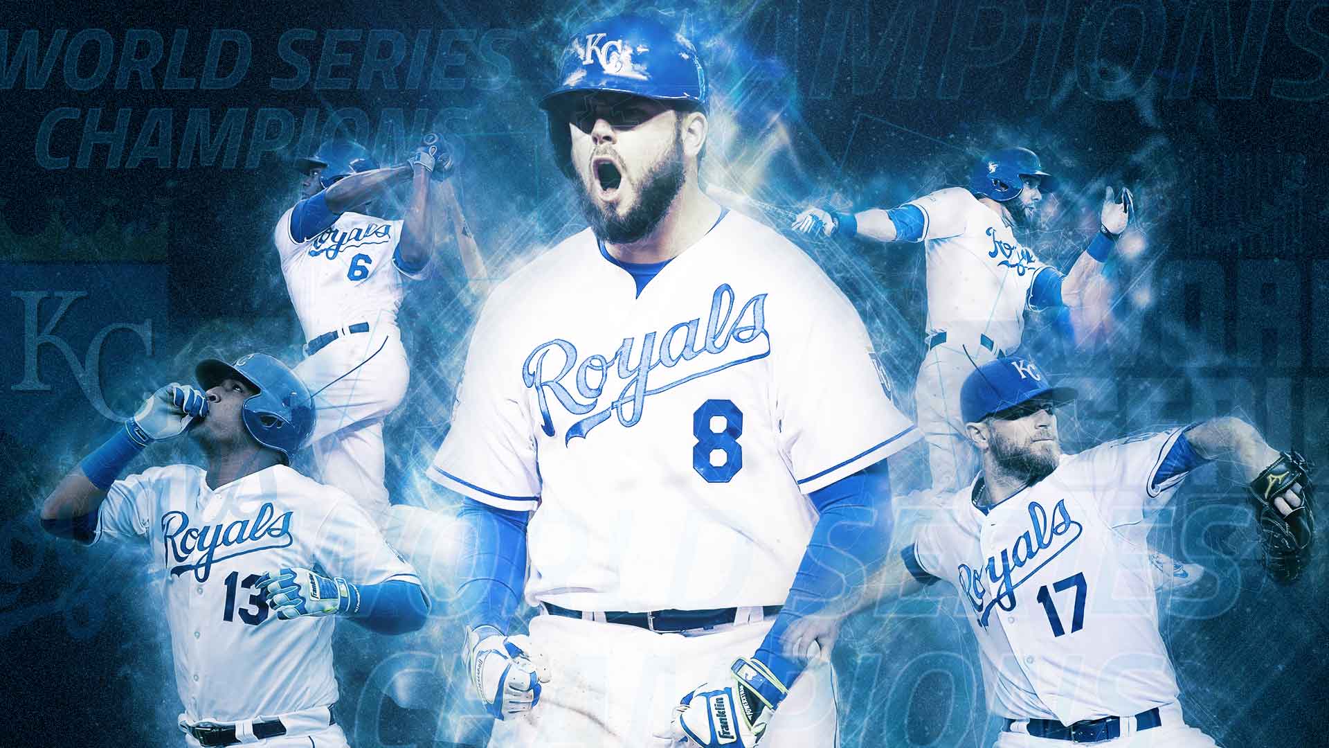 Giocatori Kansas City Royals baseball, 1920x1080 Full HD, Laptop