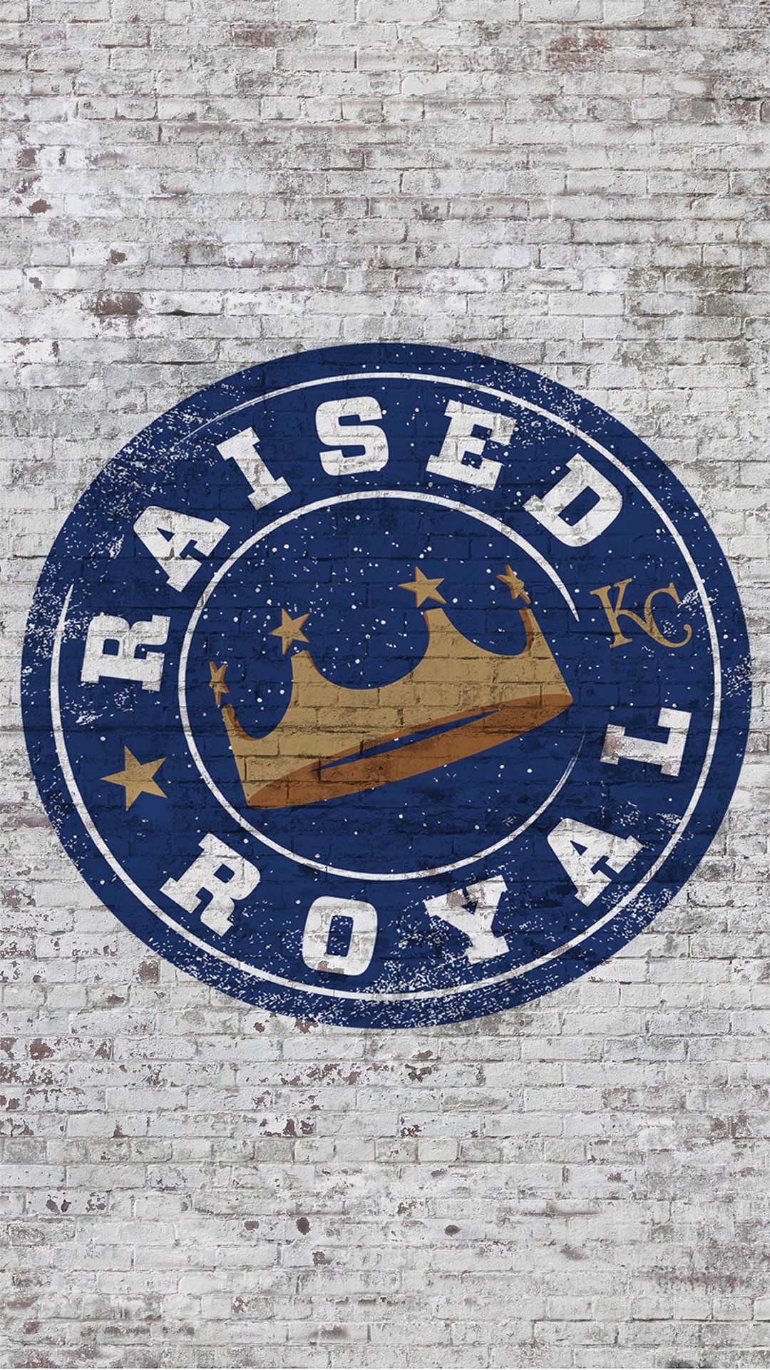 Logo Kansas City Royals muro, 1080x1920 Verticale, iPhone