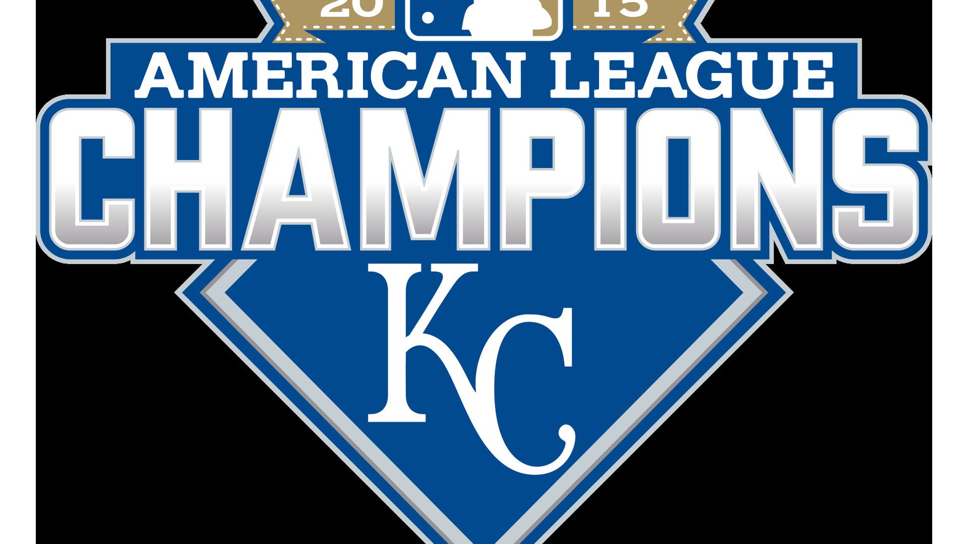 Logo Kansas City Royals metallo blu, 3840x2400 UHD, PC 4K