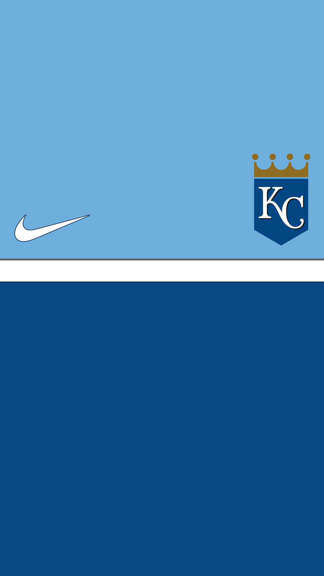 Logo Kansas City Royals e Nike, 1080x1920 Full HD Verticale, iPhone
