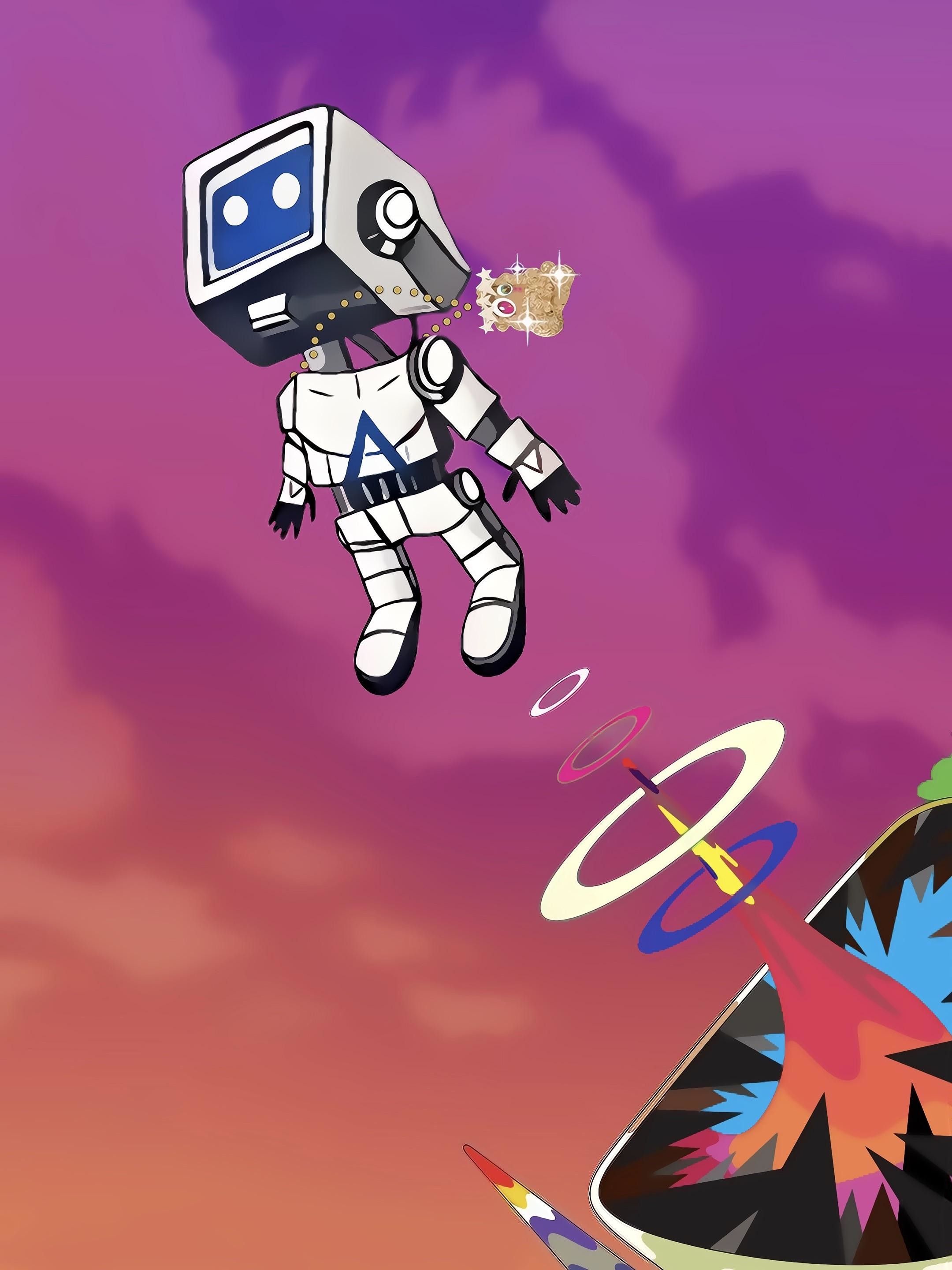 Dropout Bear astronauta Kanye Graduation, 2160x2880 Verticale, Telefono