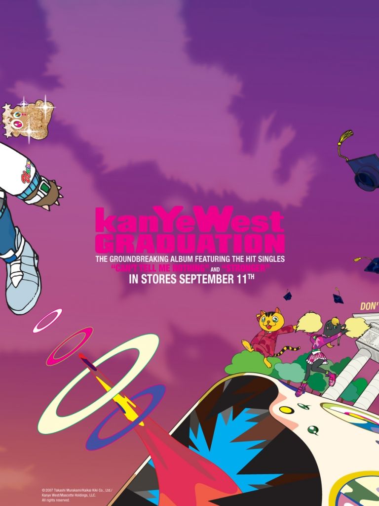 Kanye West Graduation album poster, 768x1024 Verticale, Telefono
