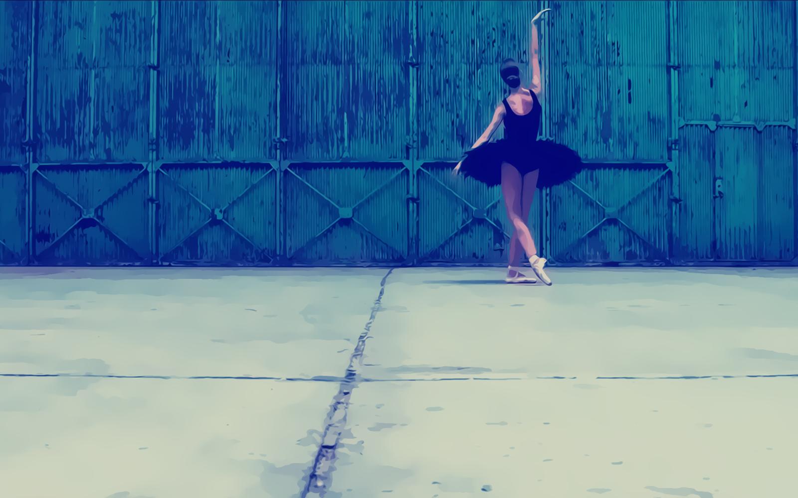 Ballerina in tutù nero, 1600x1000 HD, Desktop
