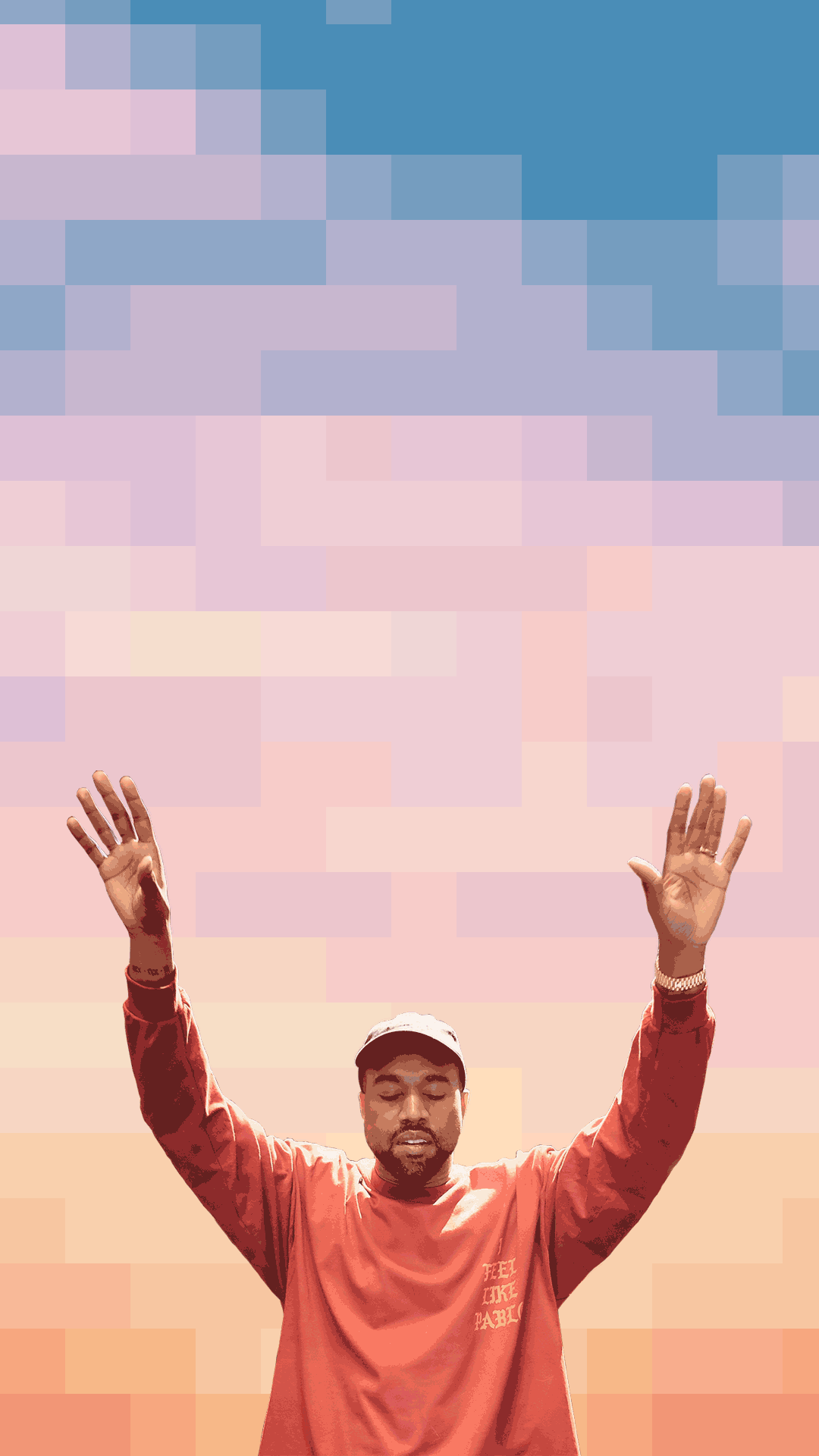 Kanye West braccia alzate, Ye, 1080x1920 Full HD Verticale, iPhone Pro