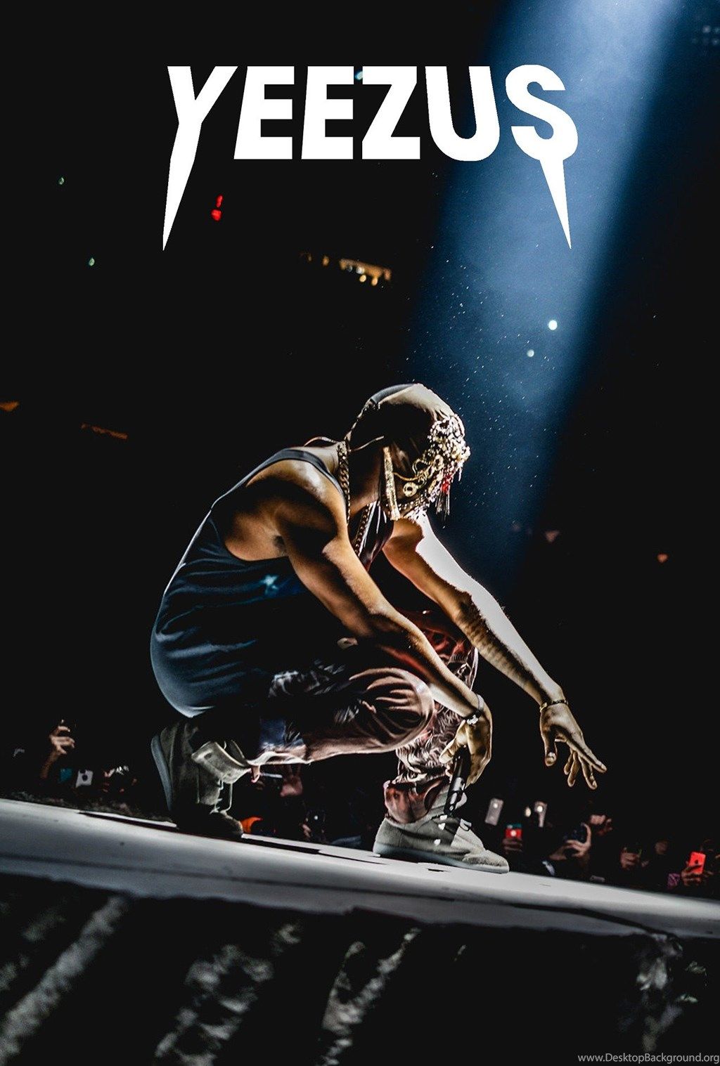 Yeezus figura porta rossa, 1040x1536 Verticale, iPhone Pro
