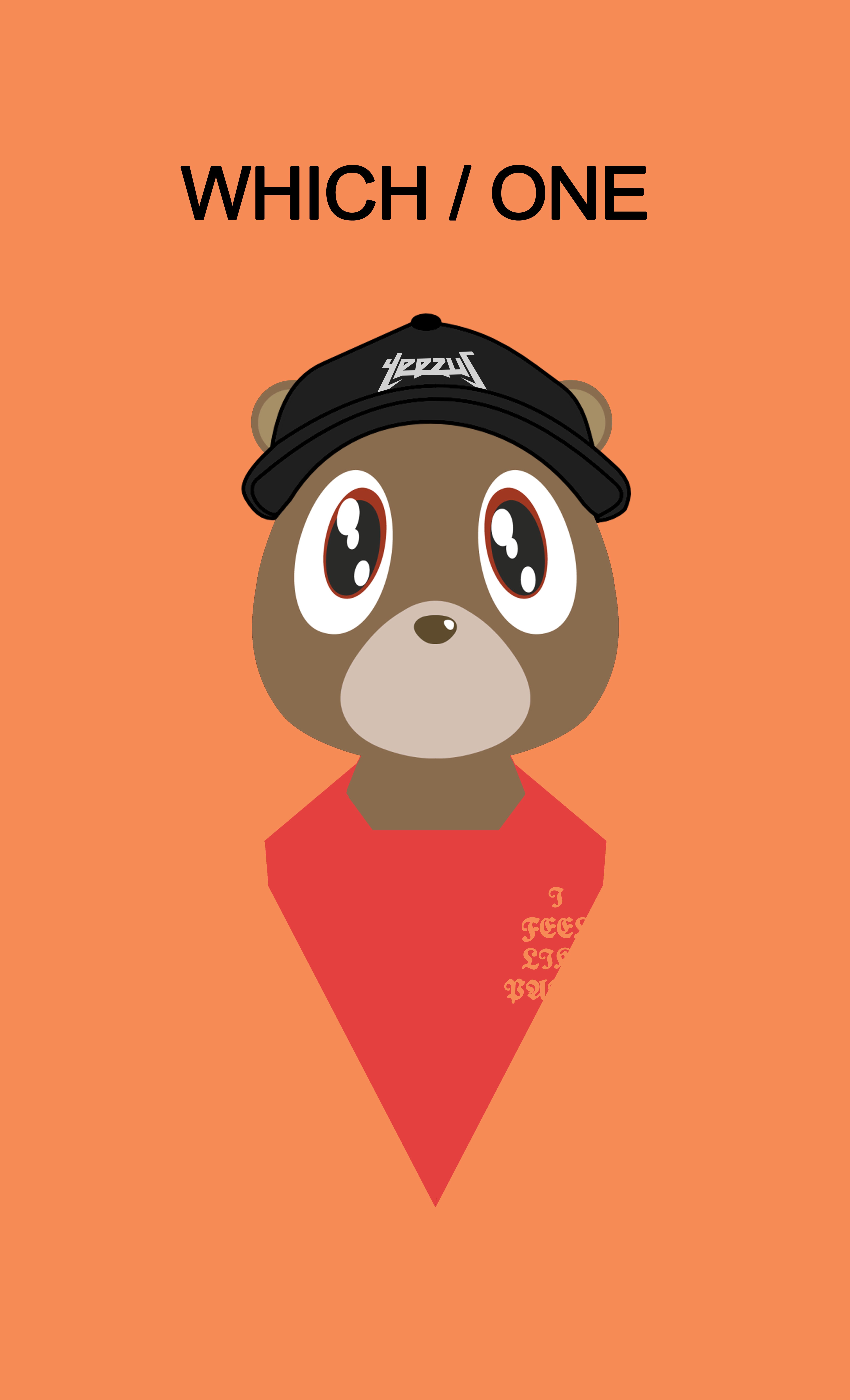 Kanye West completo rosso, 900x1350 Verticale, iPhone Pro Max